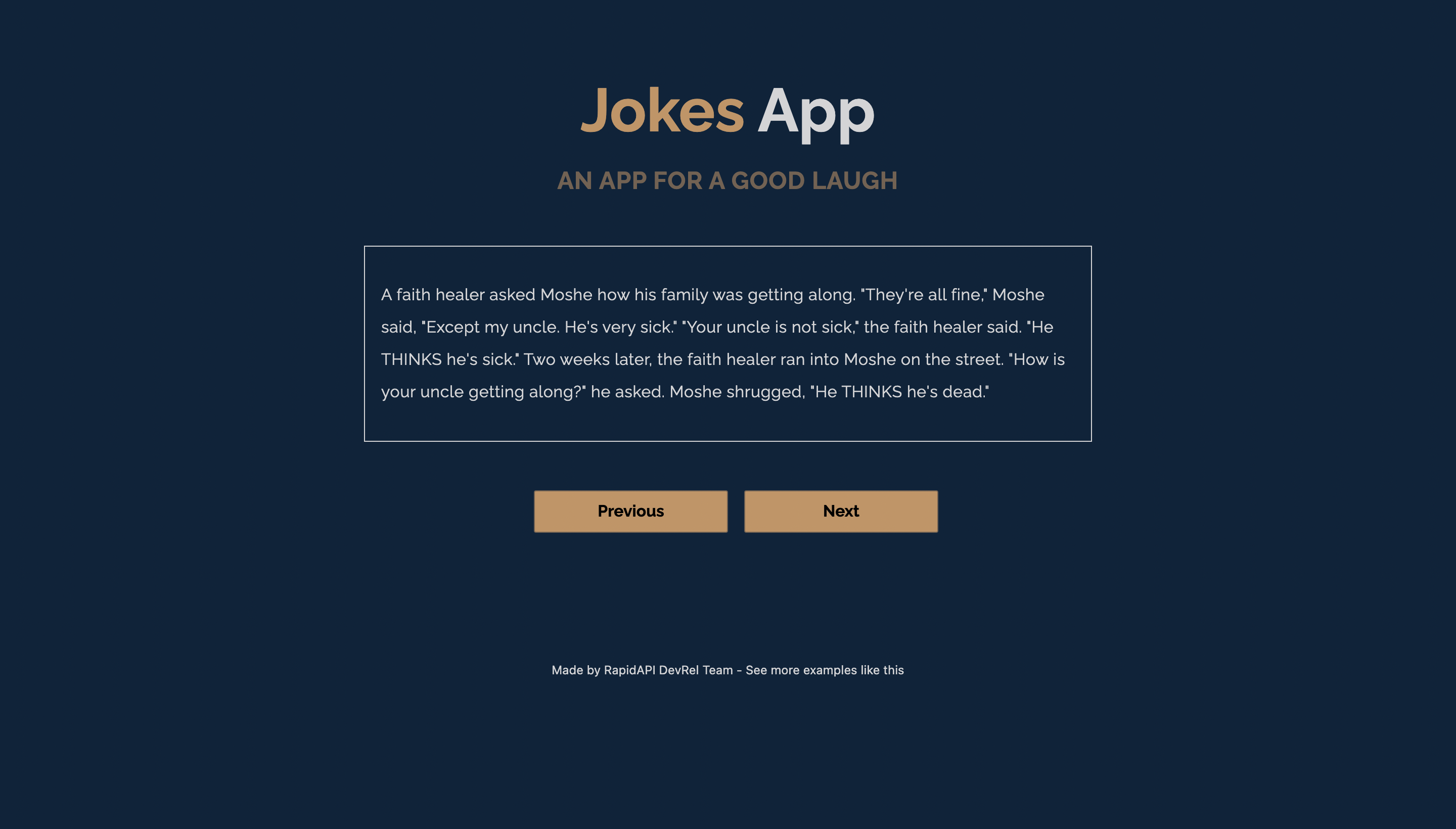 Joke App built with Next.js and Joke API