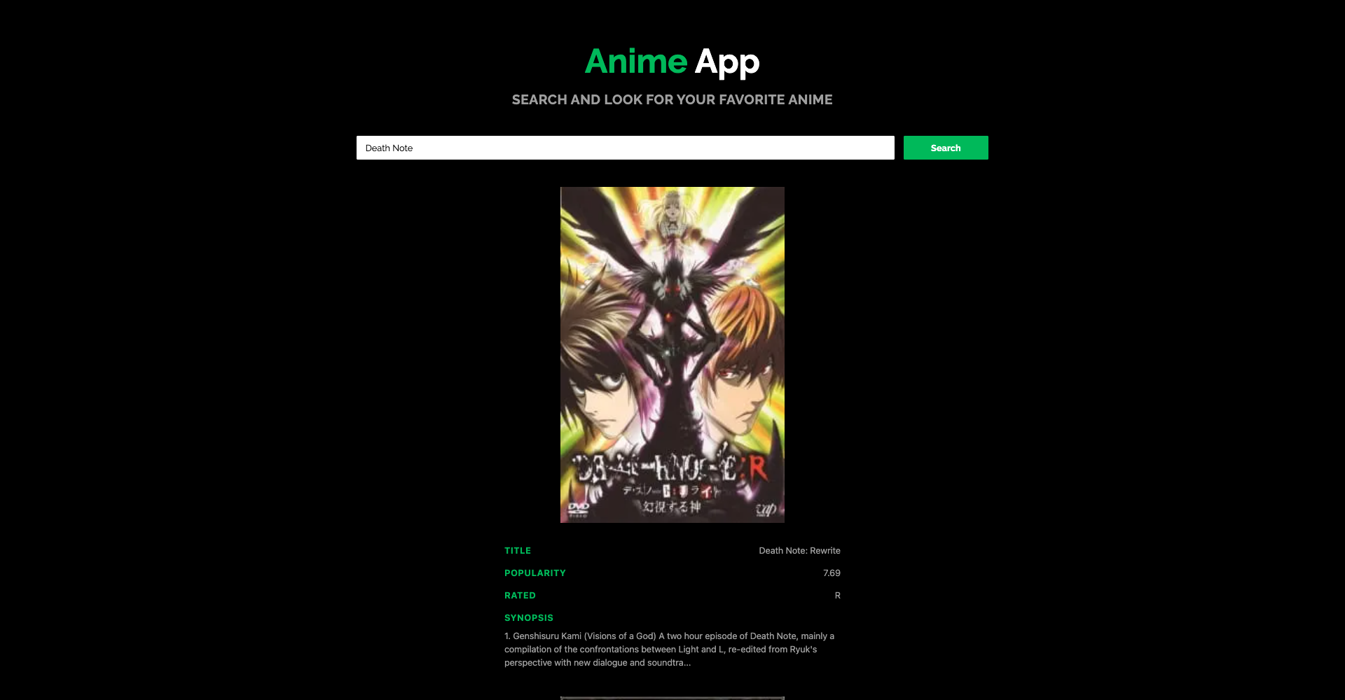 Anime Search Application built with Next.js and Jikan API