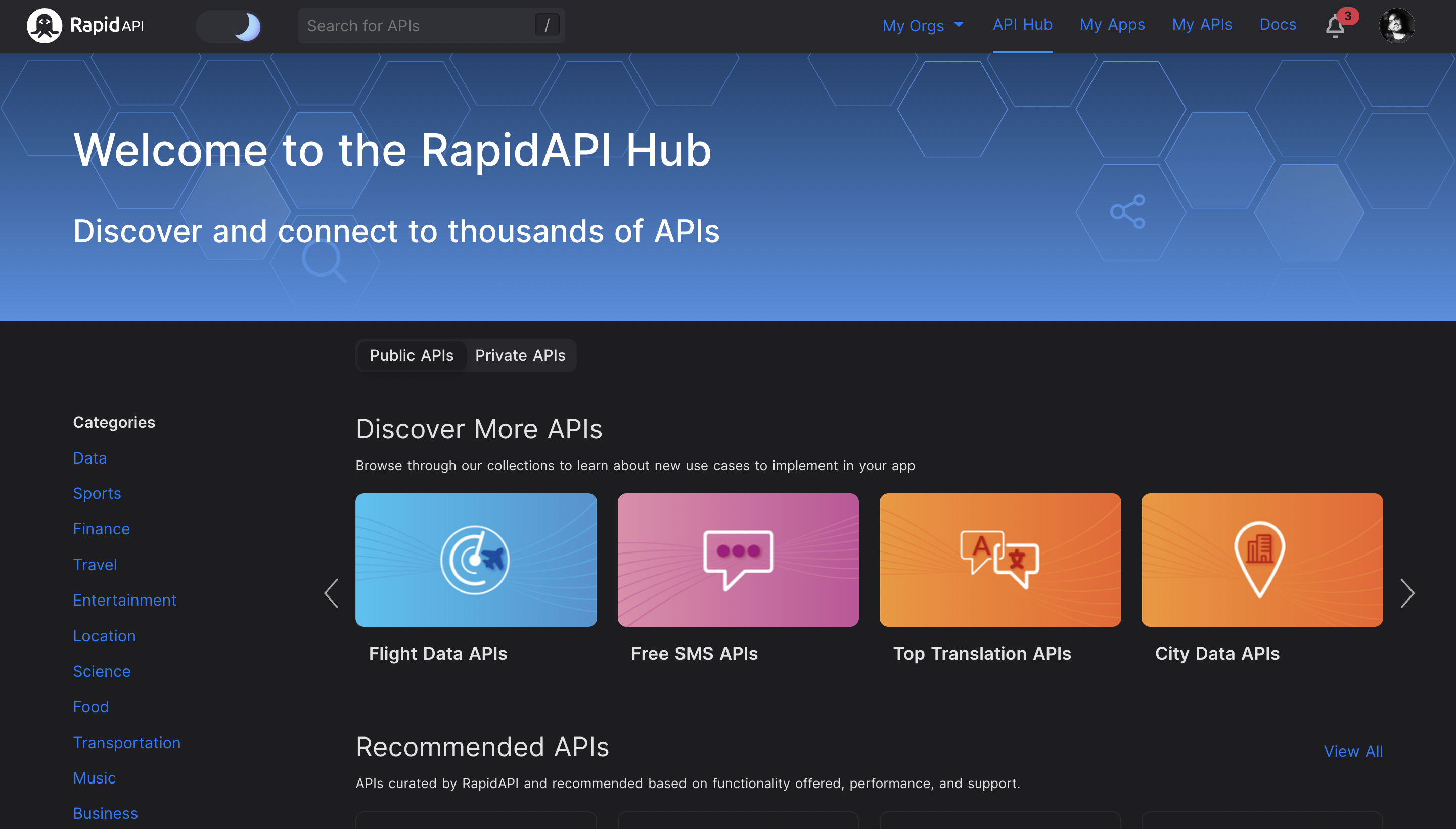 RapidAPI Hub – Home To Over 35000+ APIs