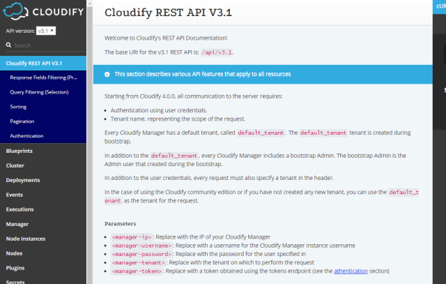 Cloudify Rest Api Overview Sdk Documentation Alternatives Rapidapi