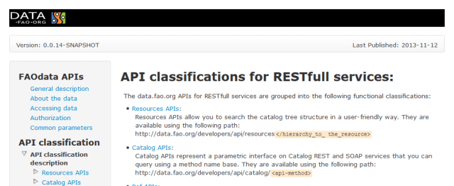 FAOdata API