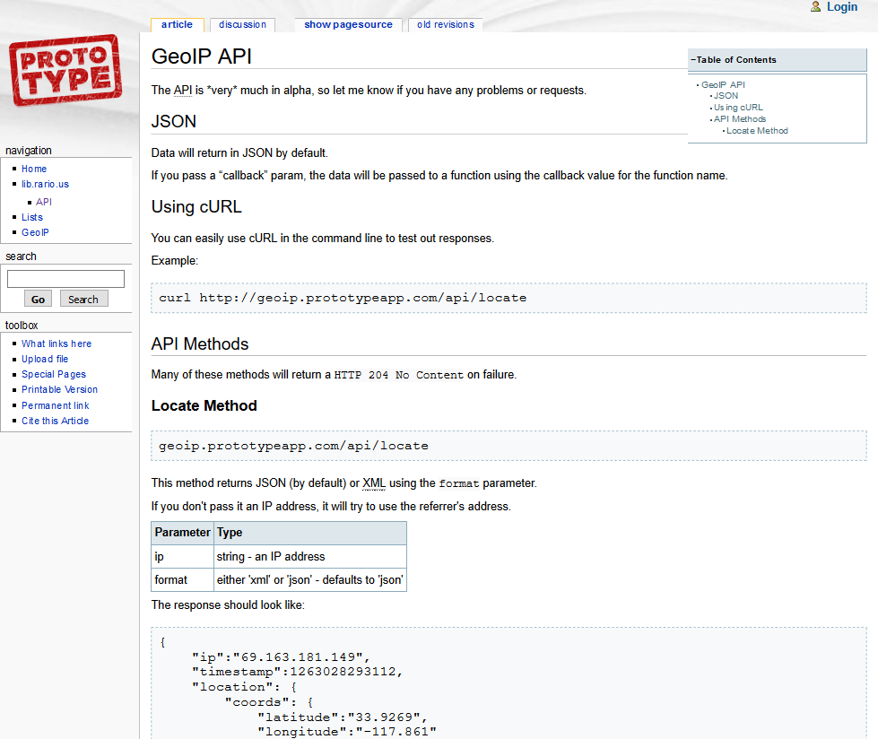 Prototype Geoip Api Overview Sdk Documentation Alternatives Rapidapi