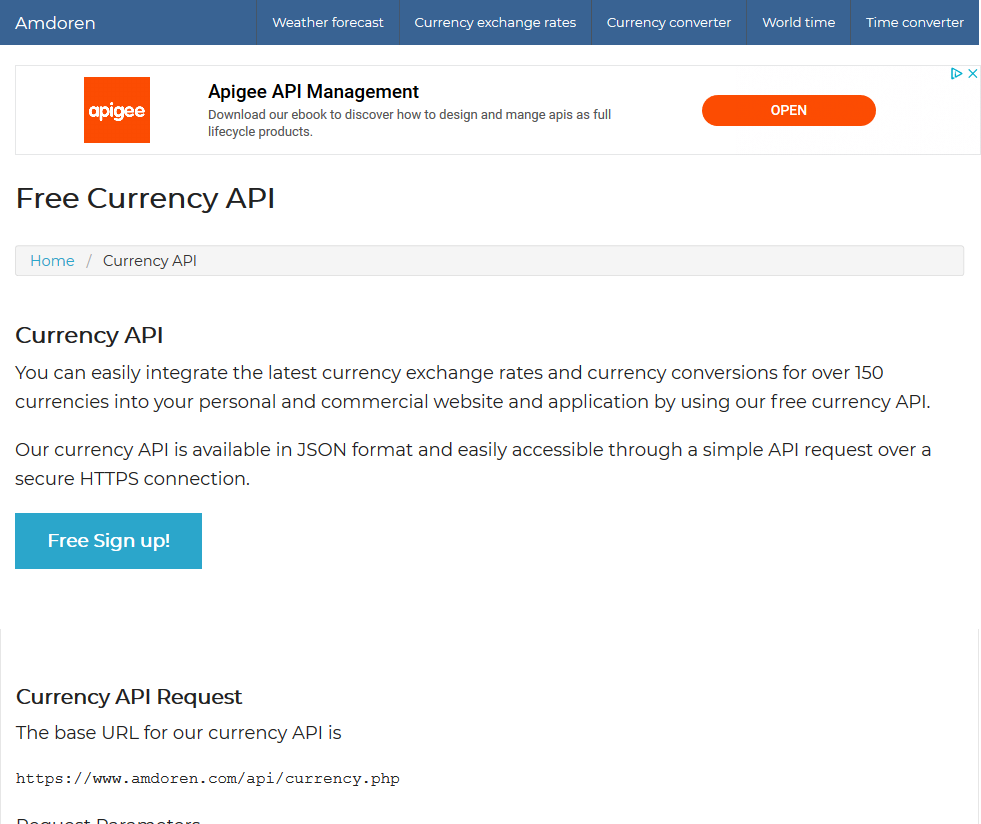 Amdoren Currency Api Overview Doentation Alternatives Amdoren Currency Api Overview
