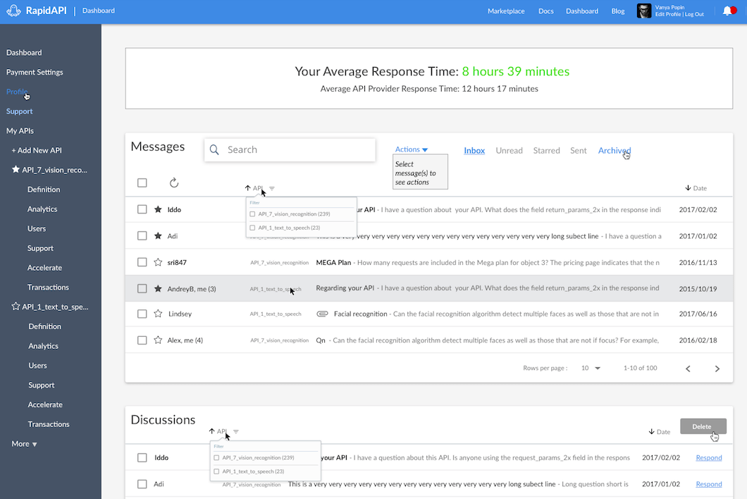 rapidapi-support-dashboard