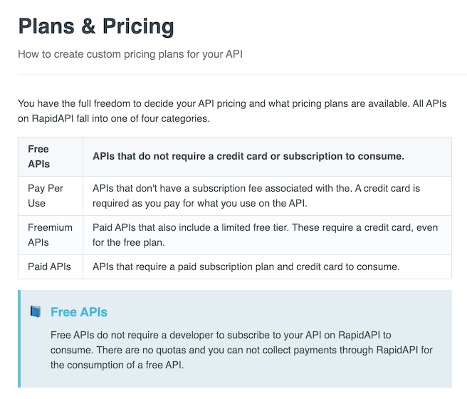 RapidAPI API Monetization