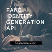 Fake Identity Generation product card