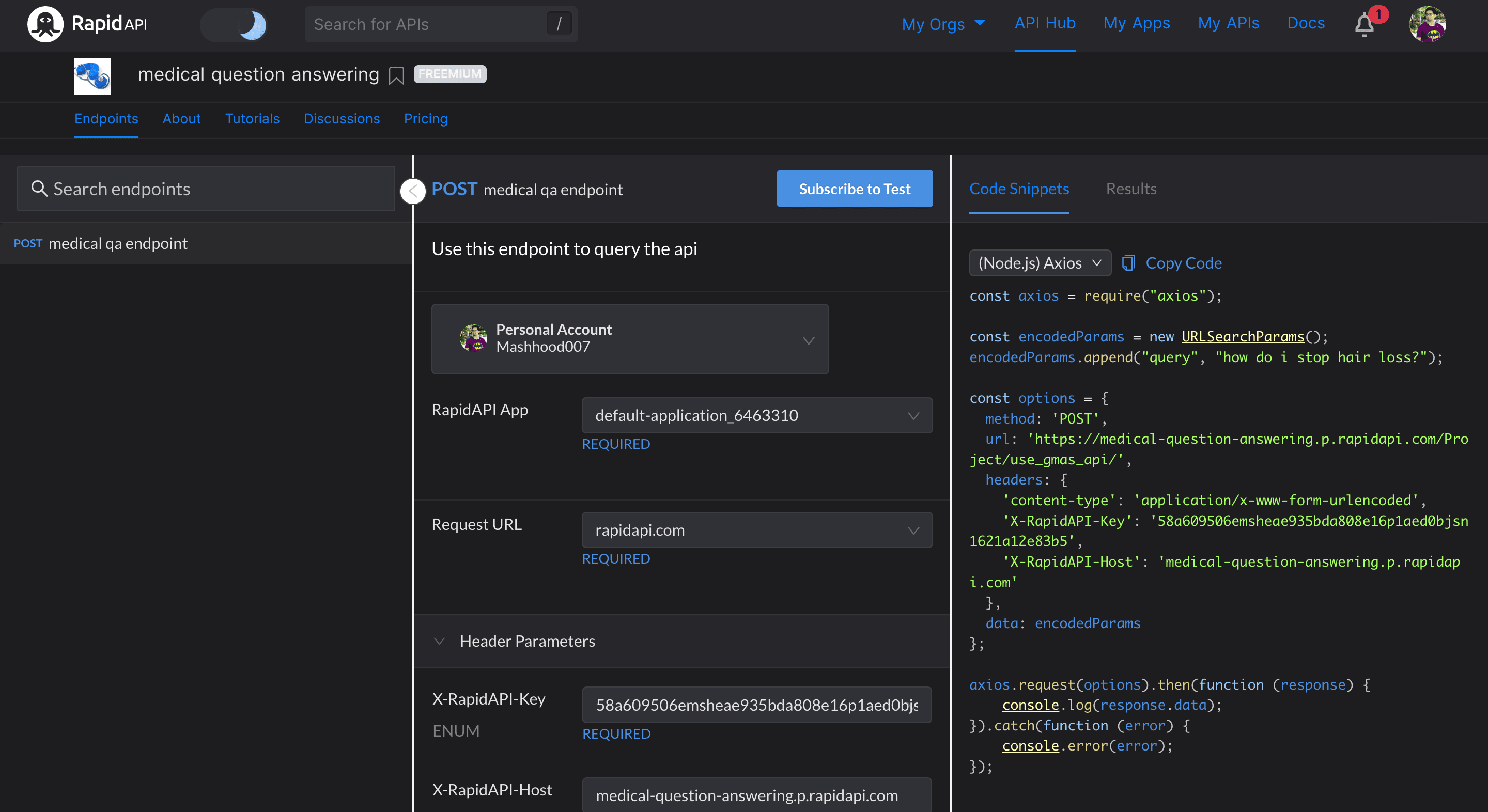 Medical Question Answering API