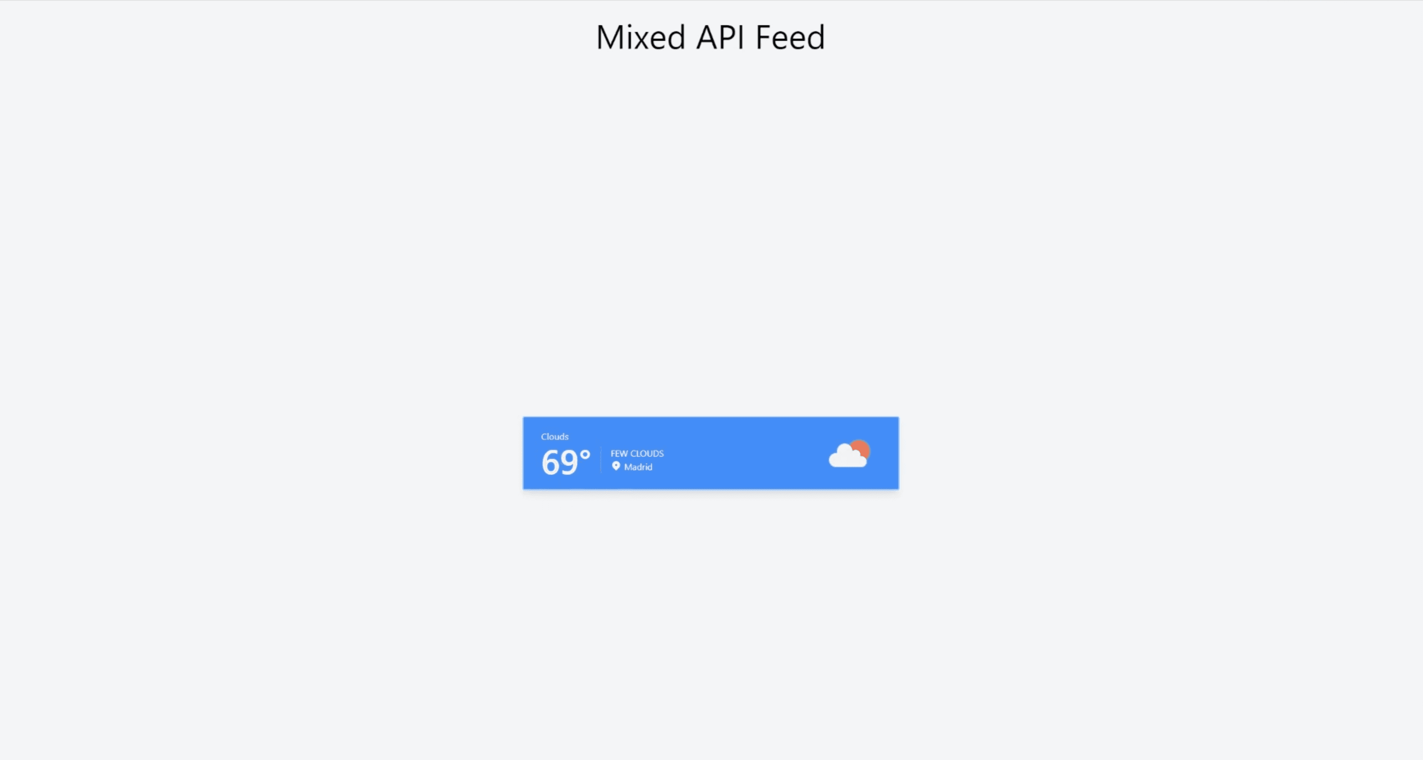 Mix API Feed