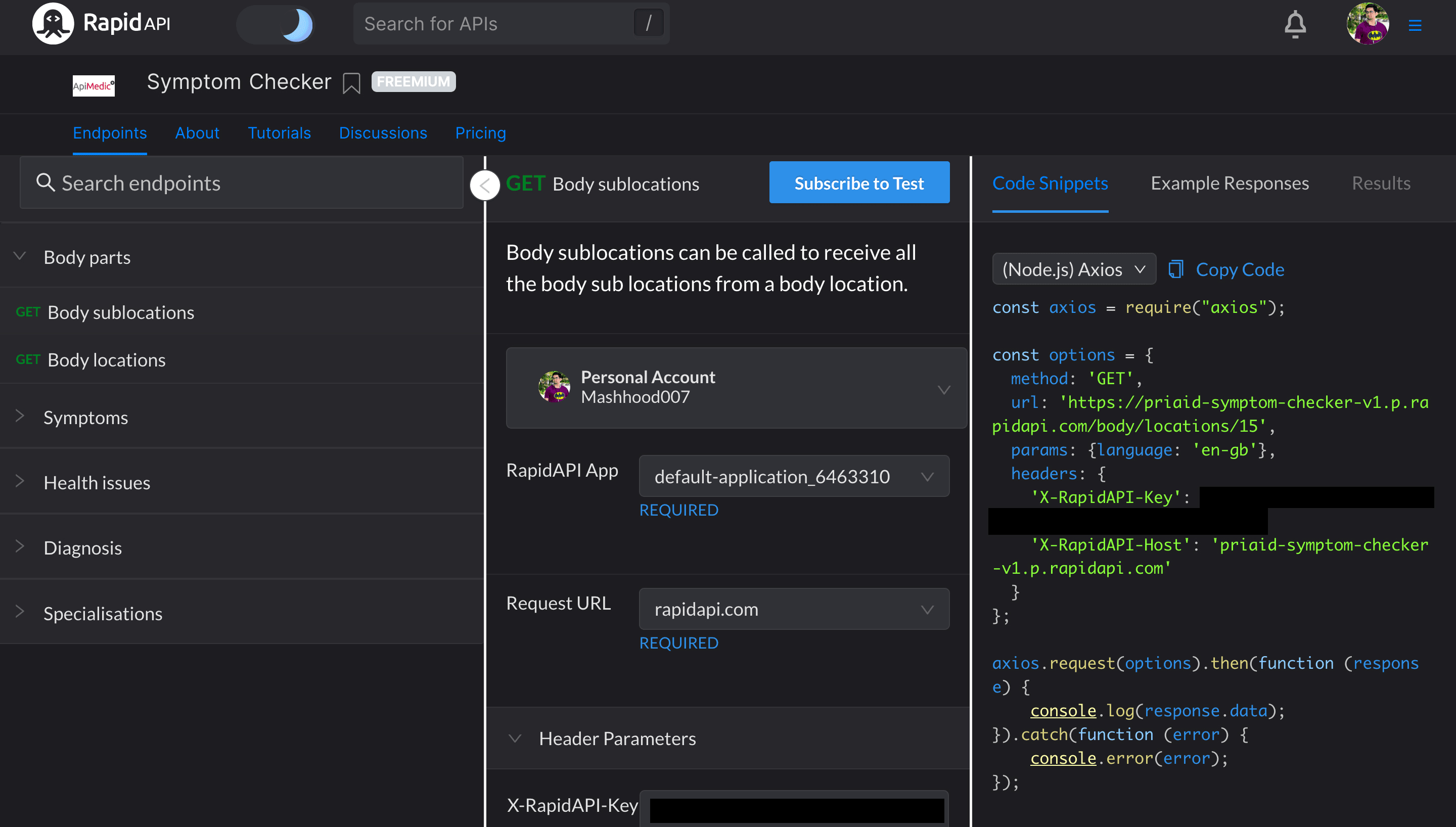 Symptom Checker API