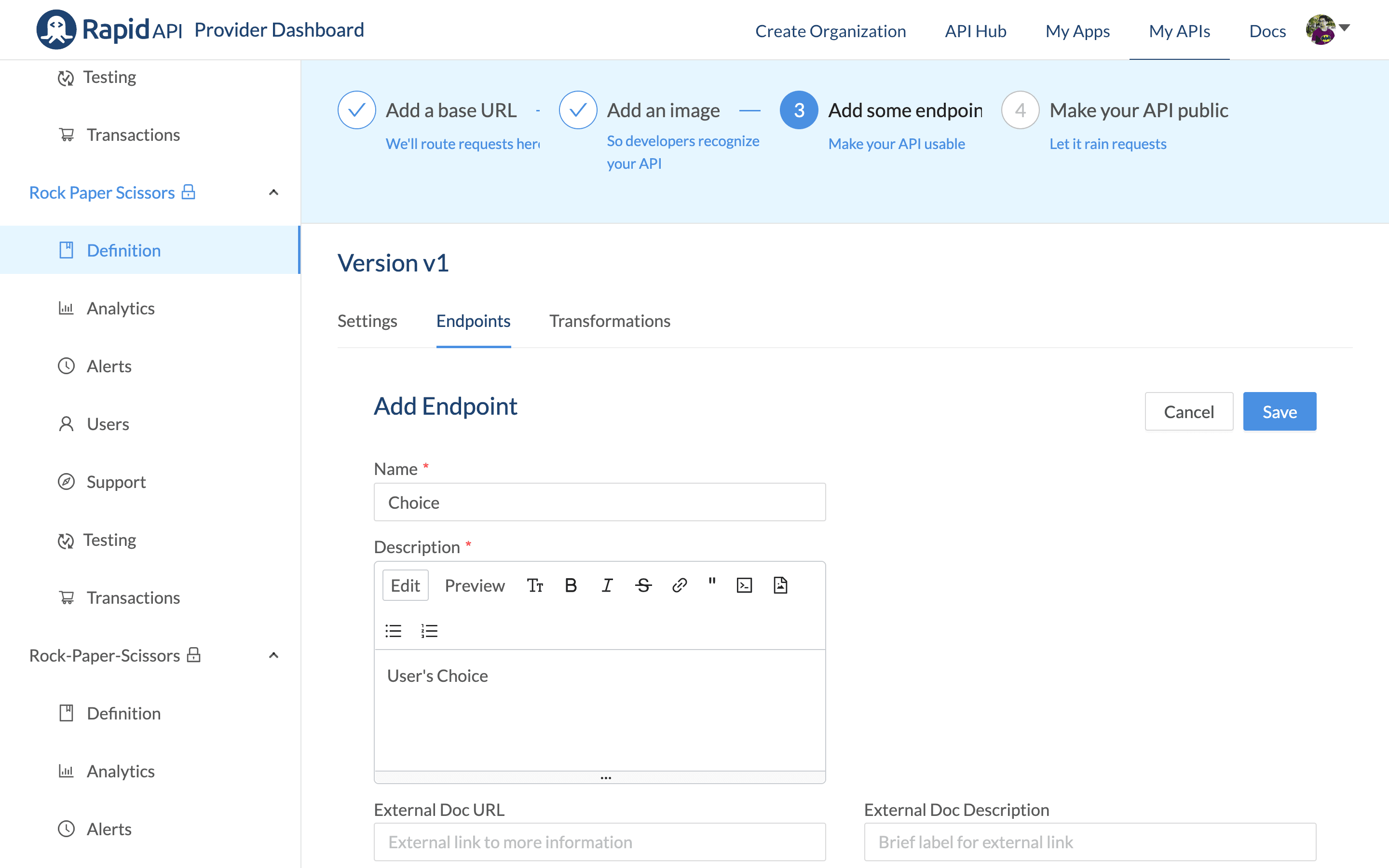 Add Endpoint