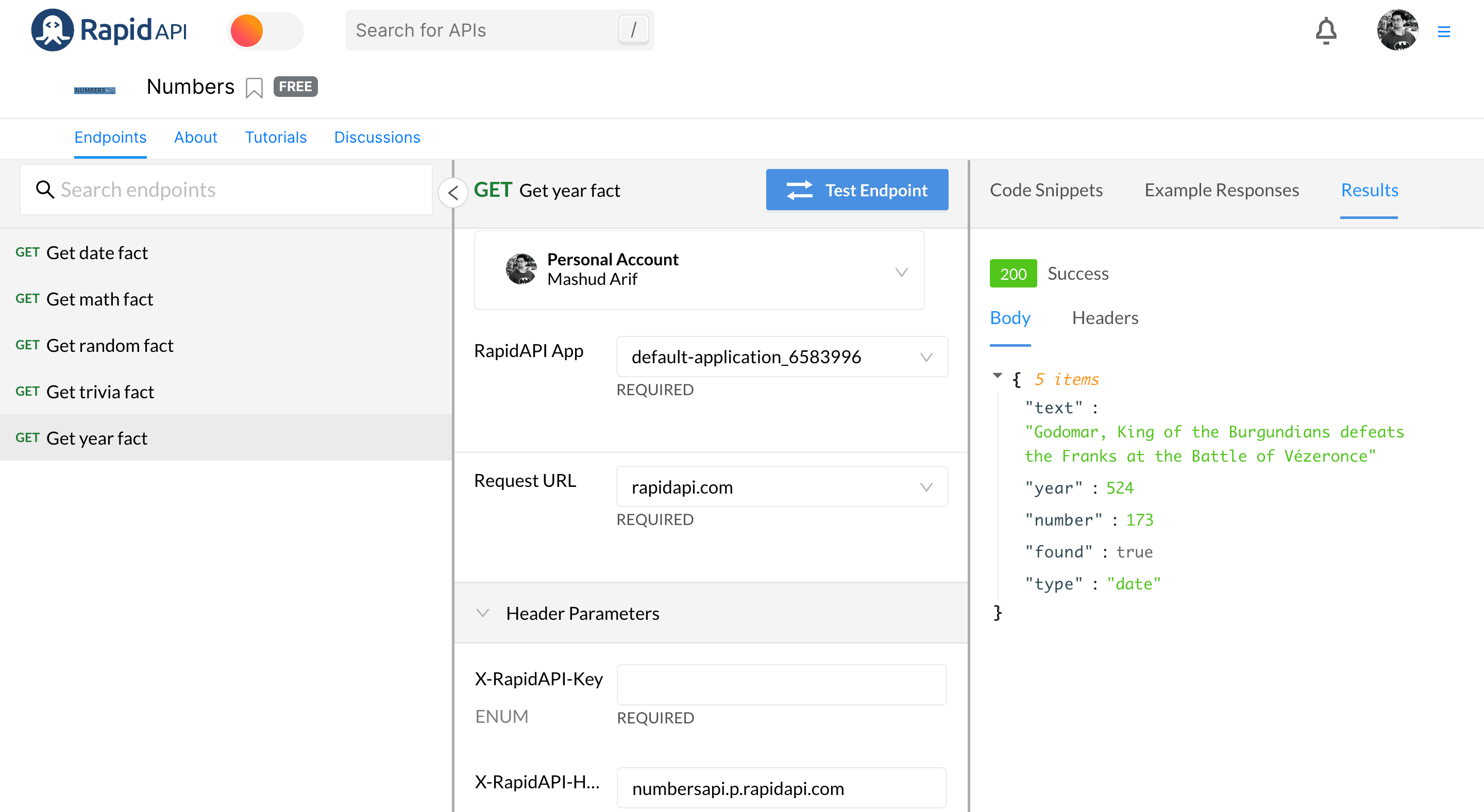 Numbers API