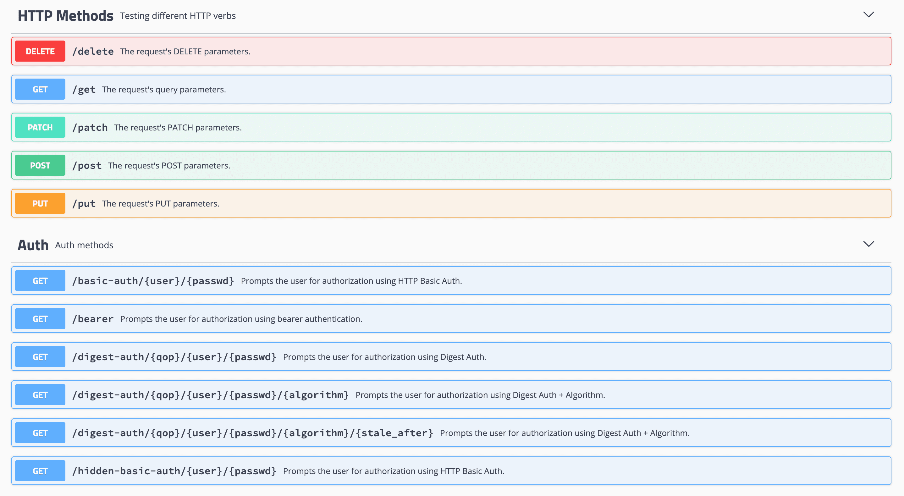 Testing Methods