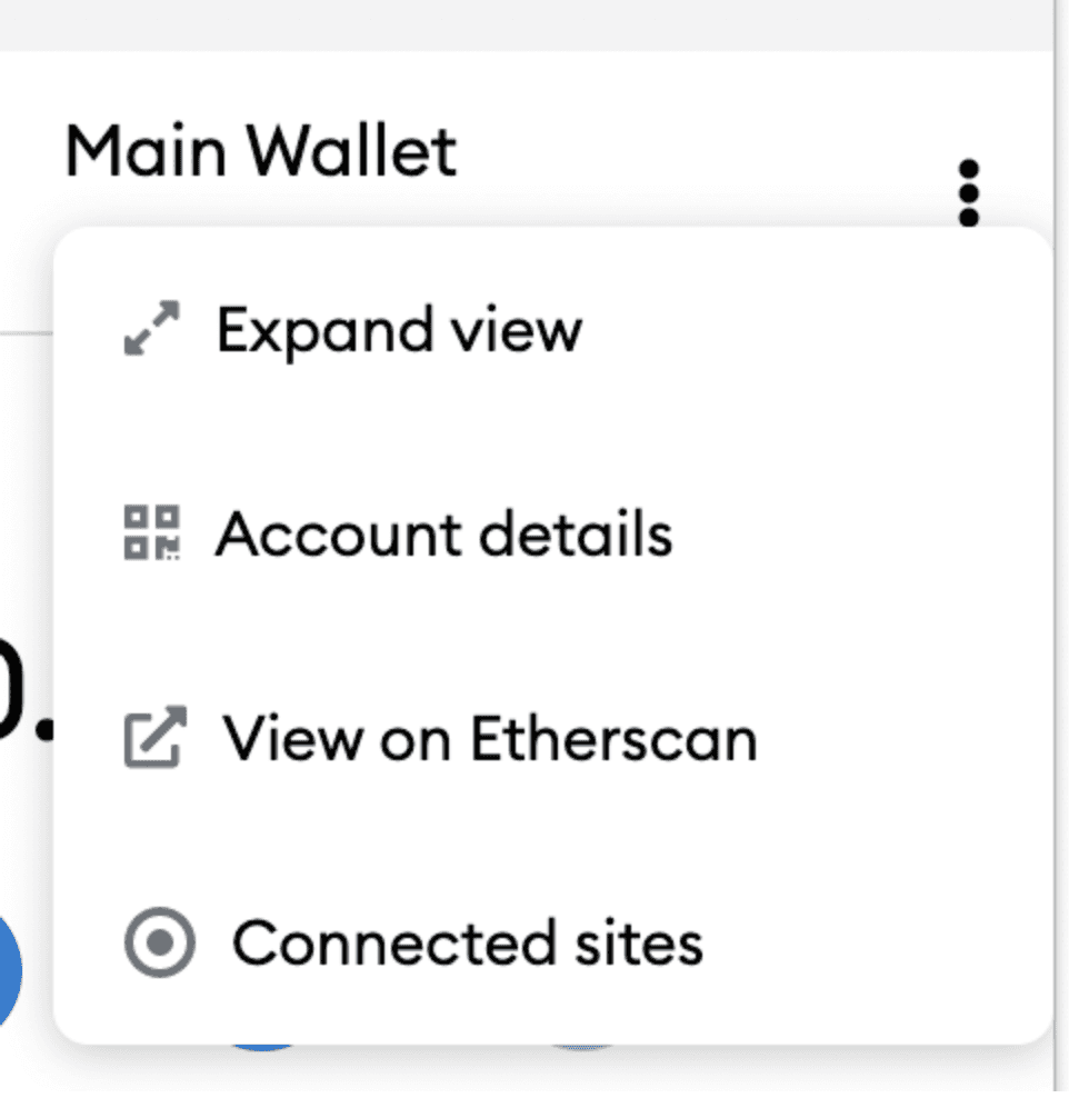 Setting up Main Wallet