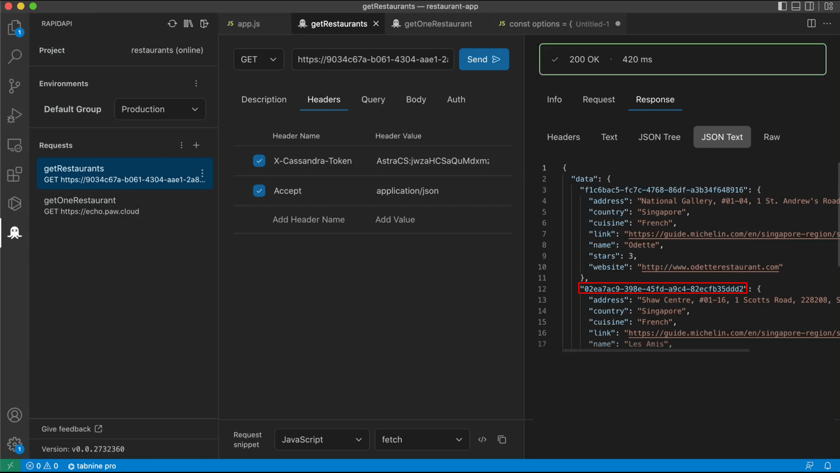Copying document ID for new request