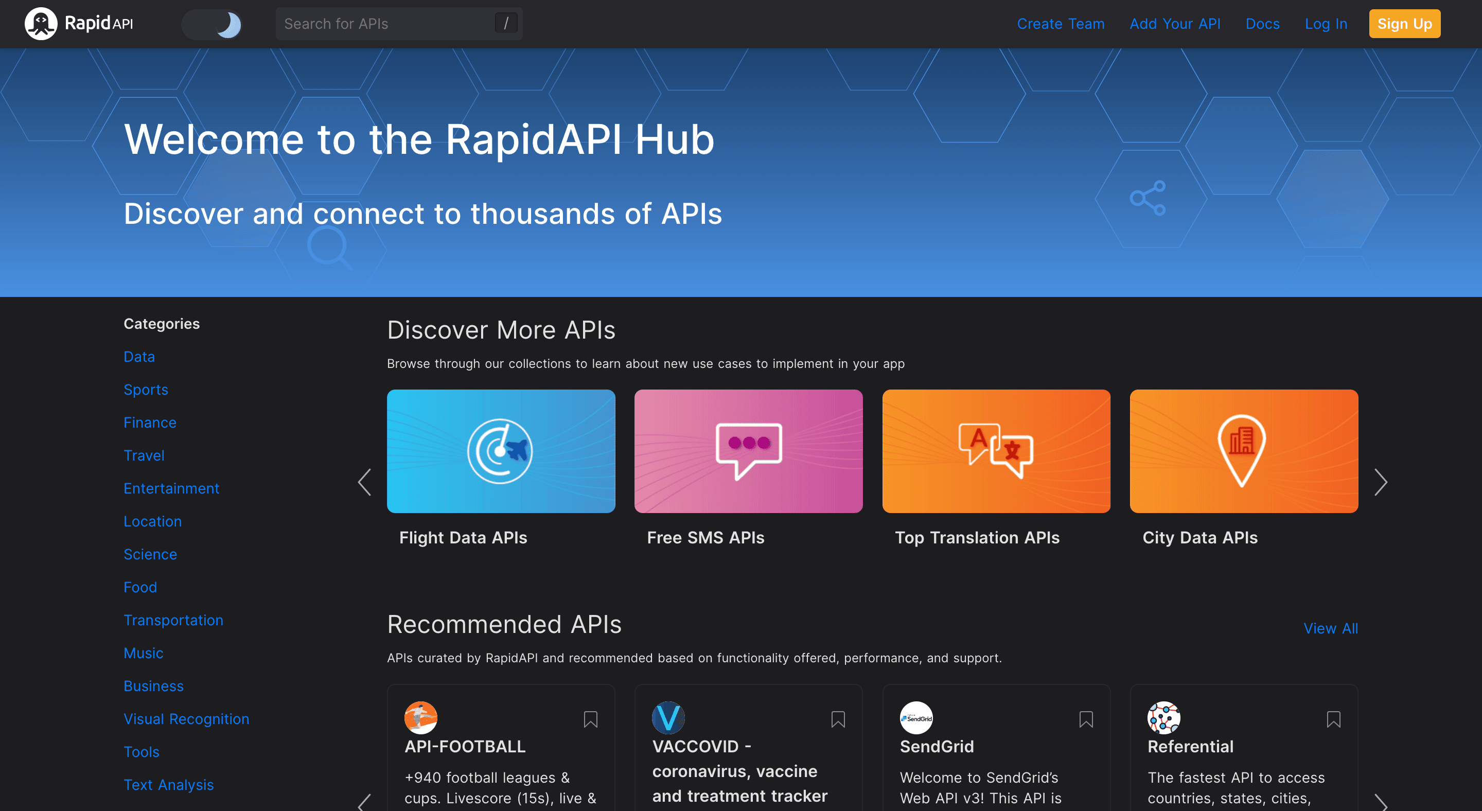 RapidAPI Hub