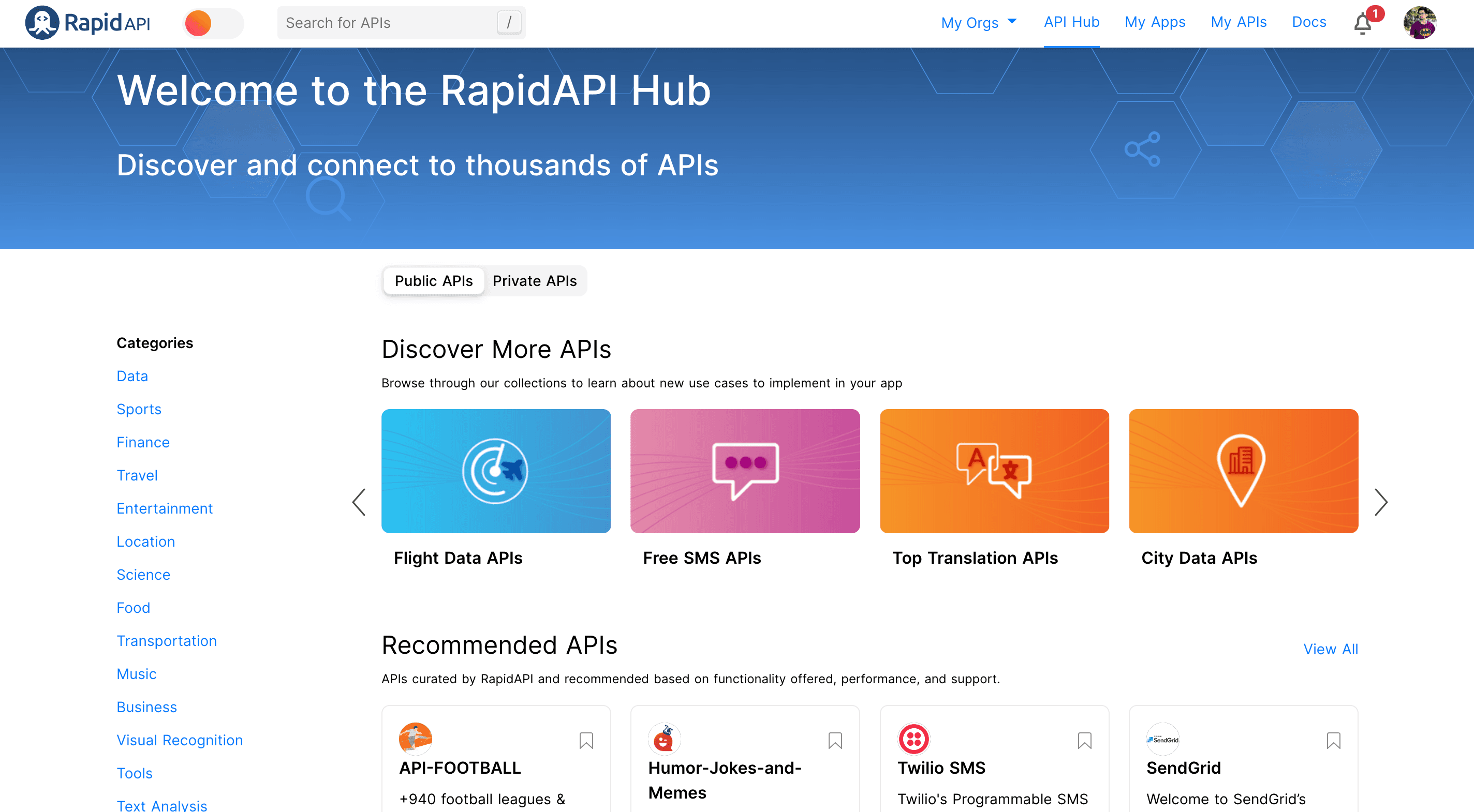 RapidAPI Hub