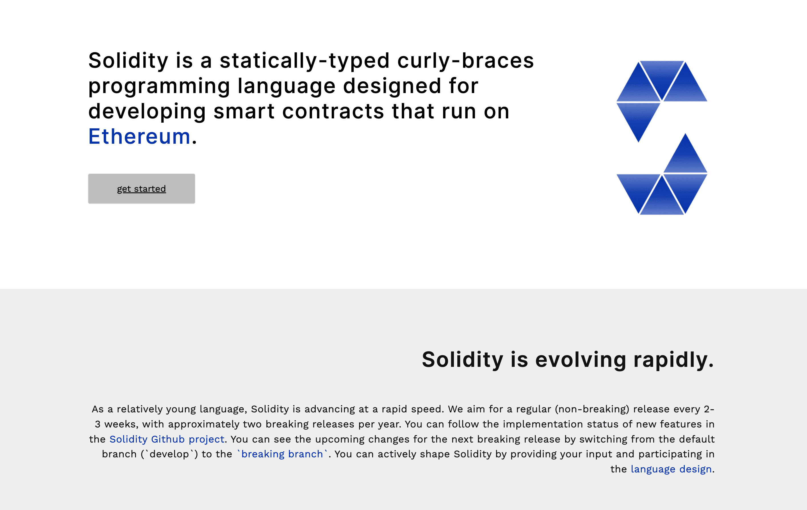 Solidity language