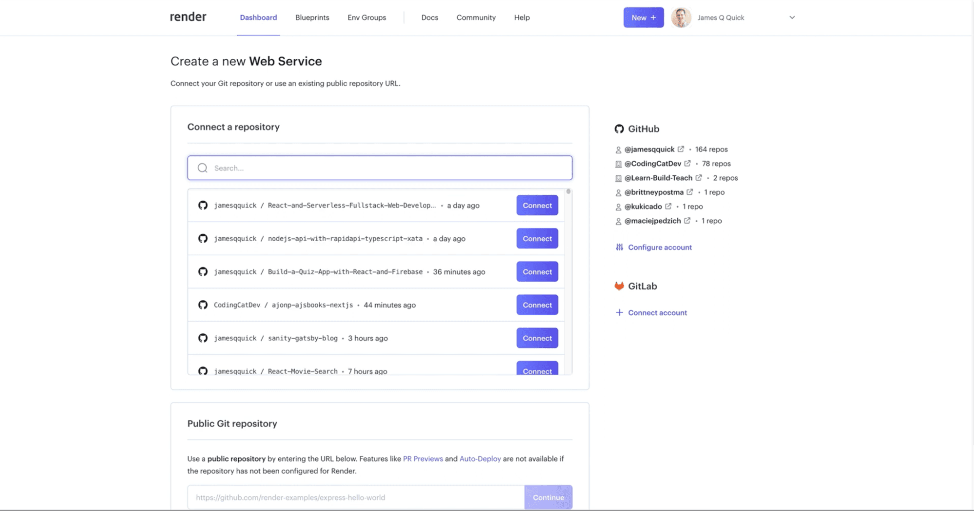 Creating a web service