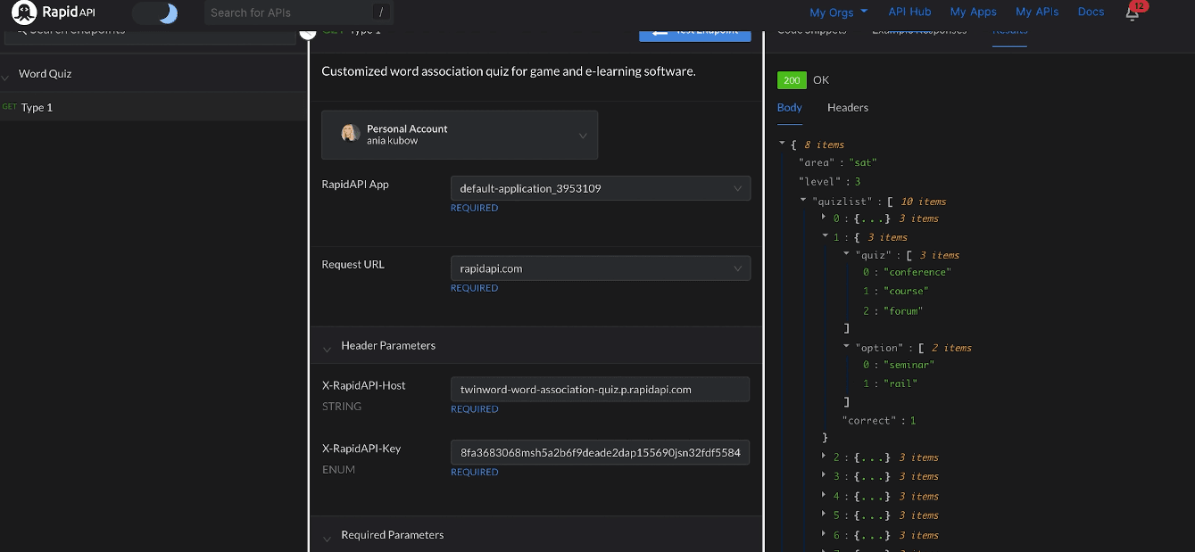 Testing the Endpoint