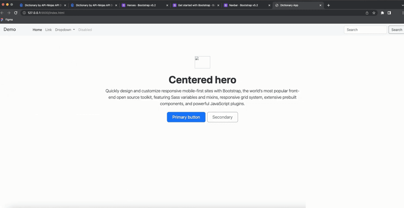 Dictionary App Interface