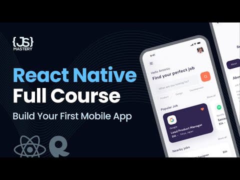 Build and Deploy a React Native App | 2023 React Native Course Tutorial for Beginners