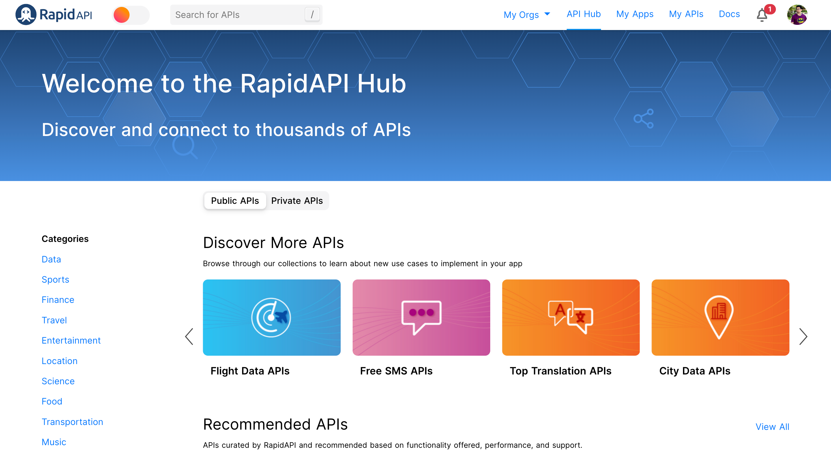 RapidAPI Hub