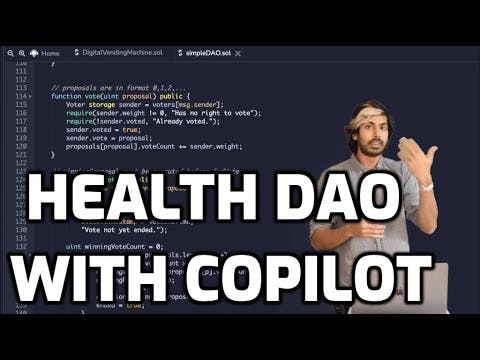 Building a Health DAO with GitHub CoPilot