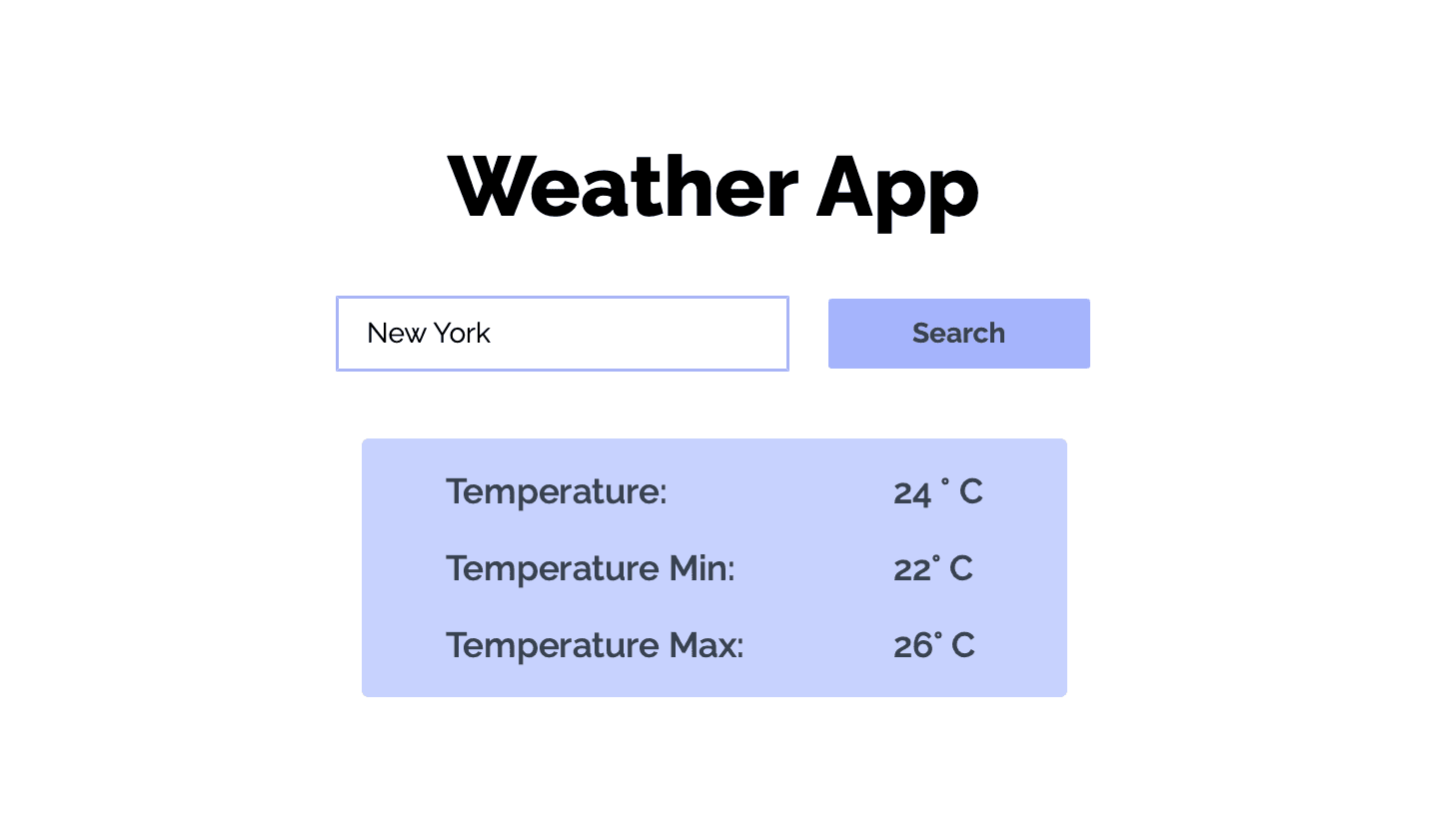 Weather app