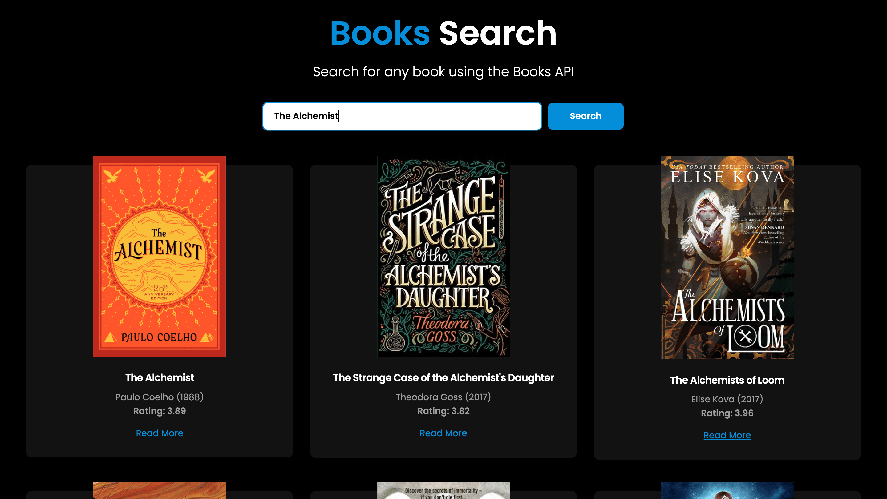 Books Search App