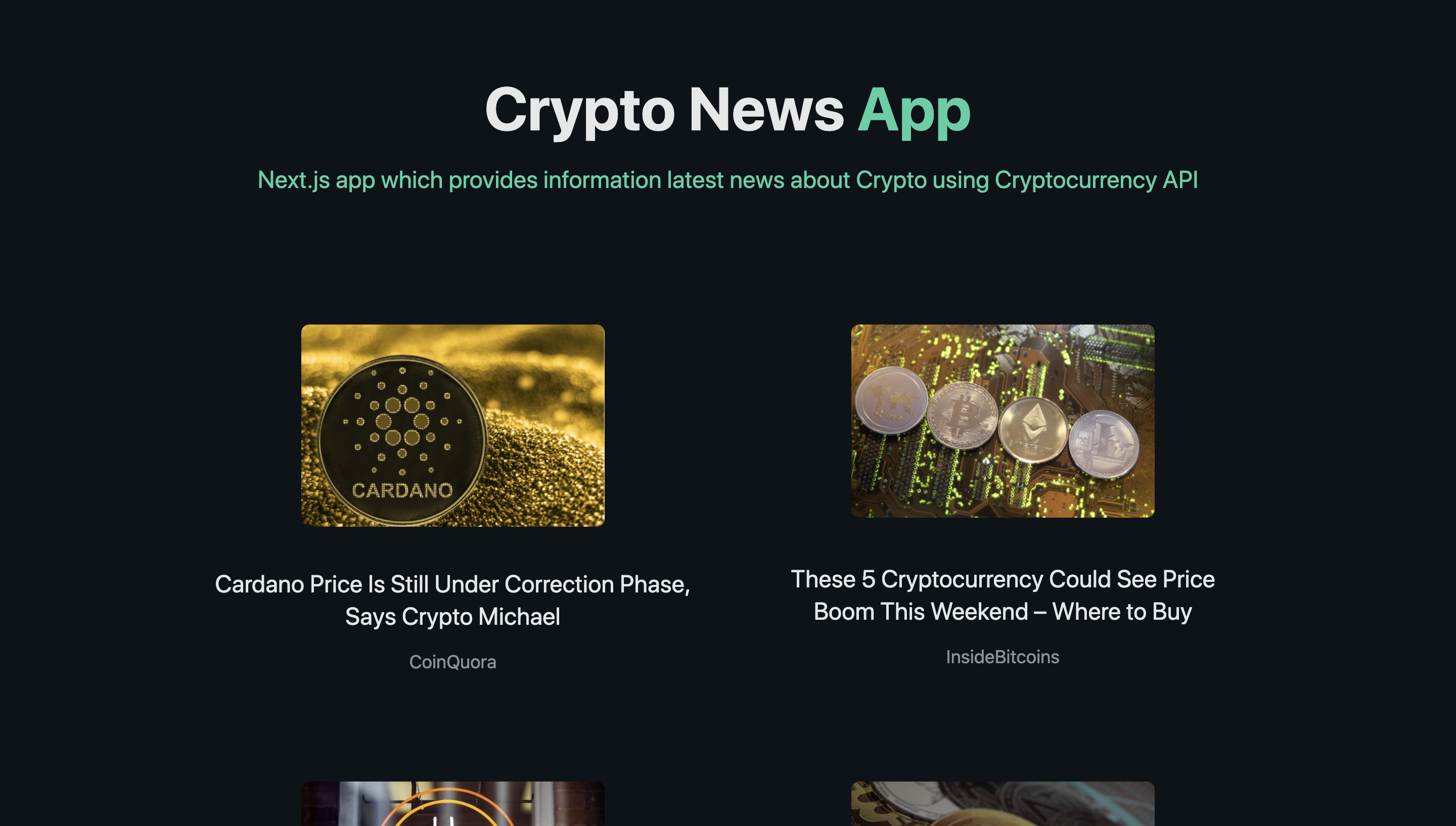 Crypto News App