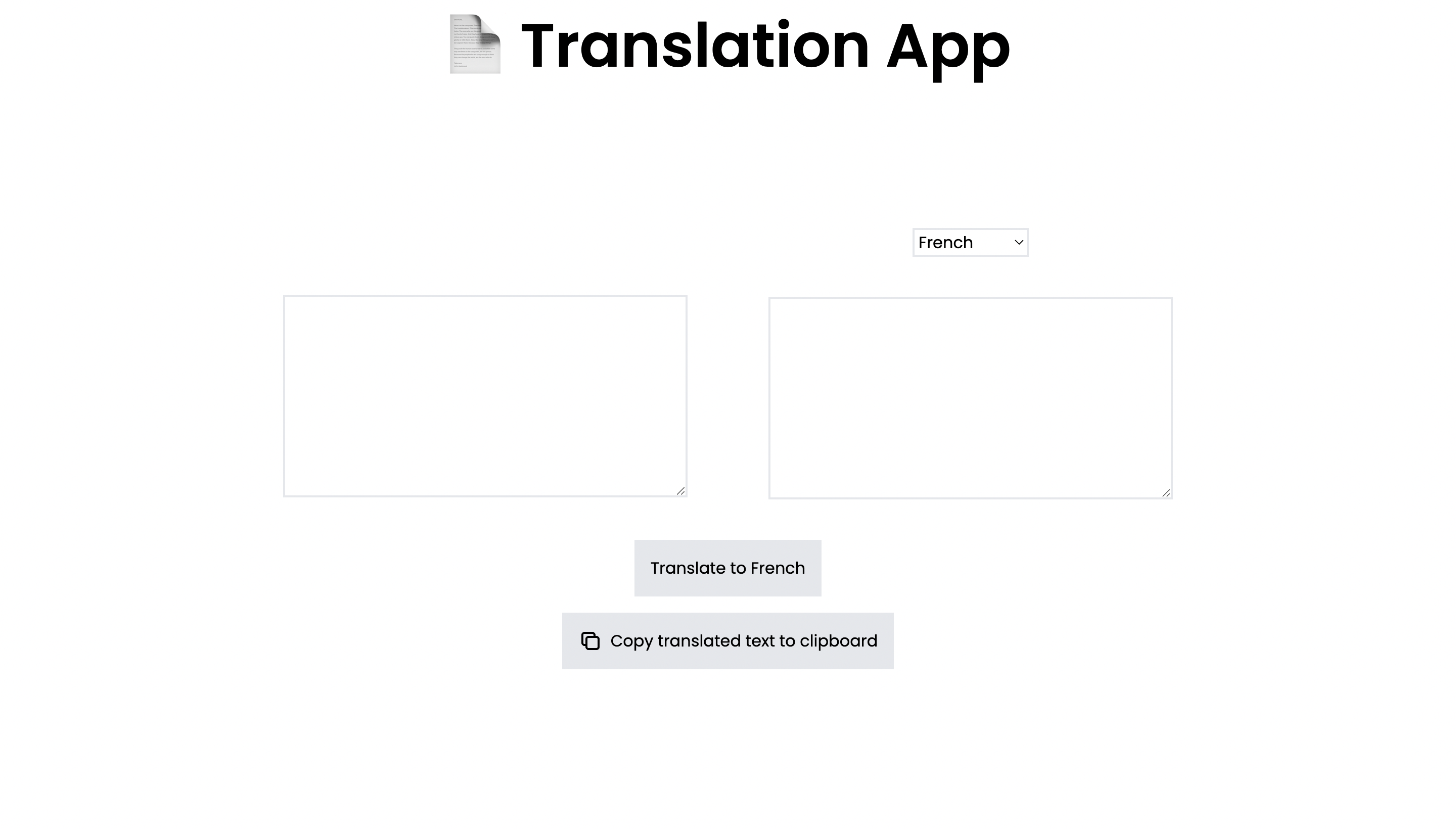 Translation app