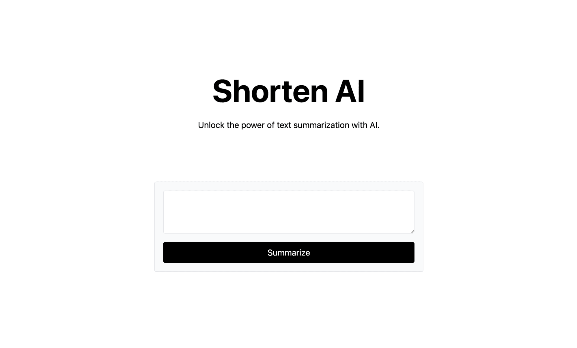 AI Text Shortener App ai-text-shortener-app