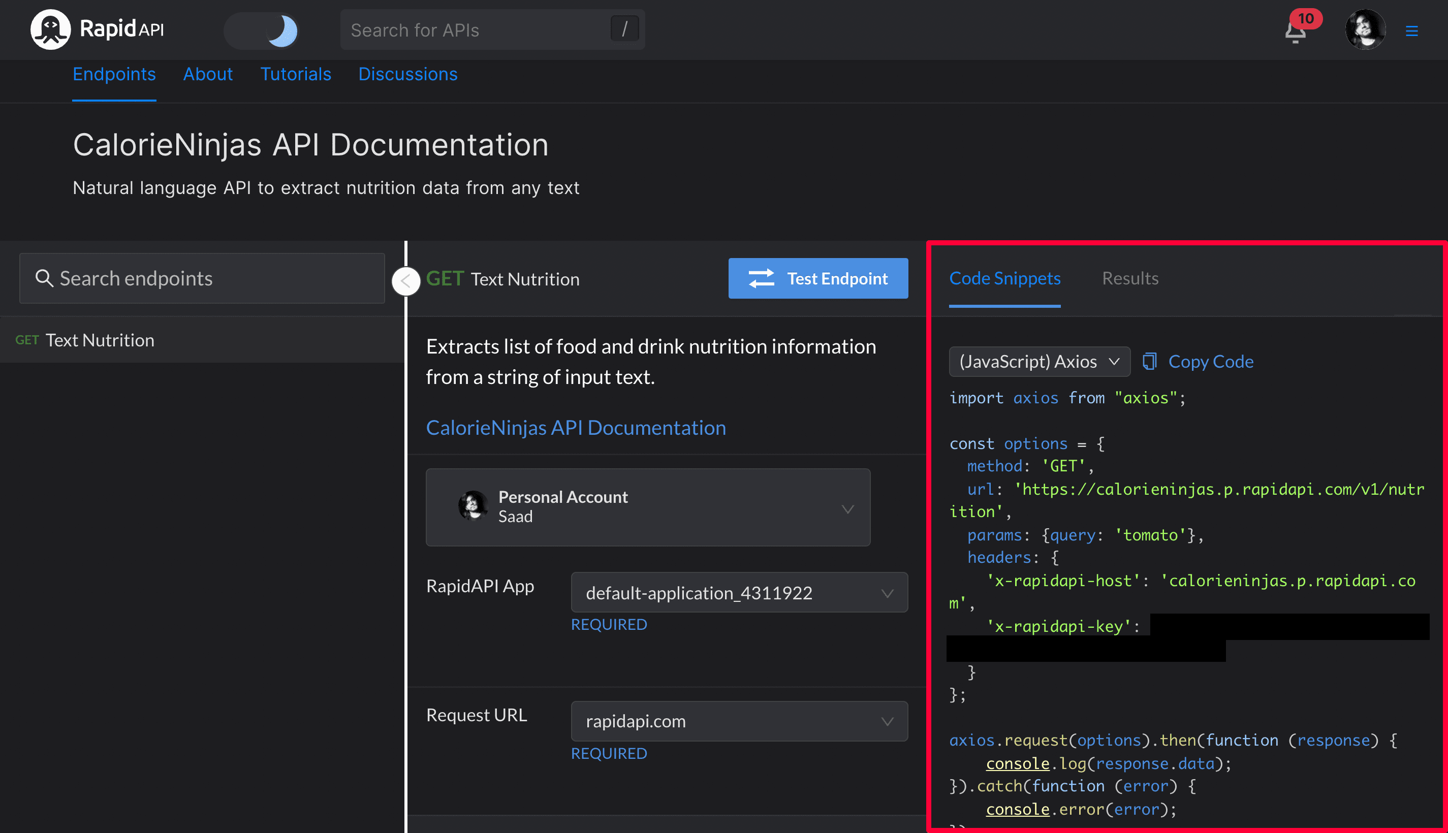 Fetching data using (JavaScript) Axios