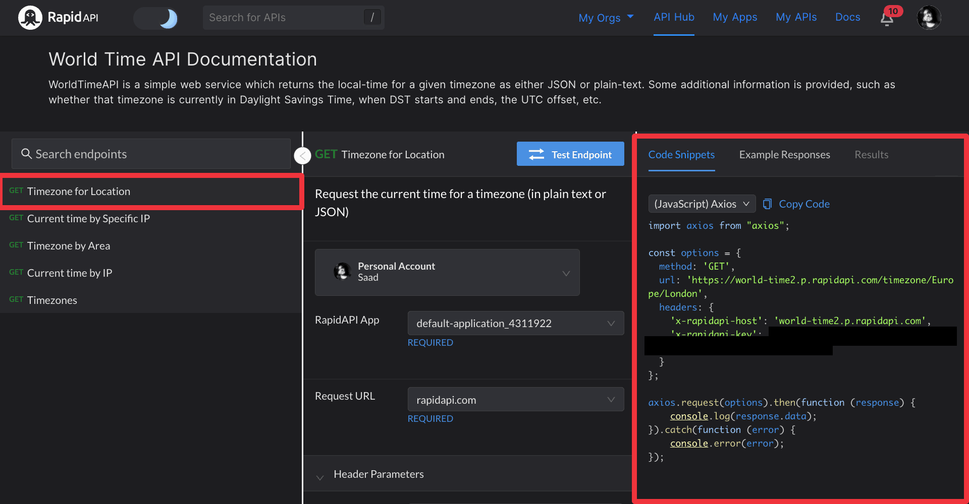 Fetching data using (JavaScript) Axios