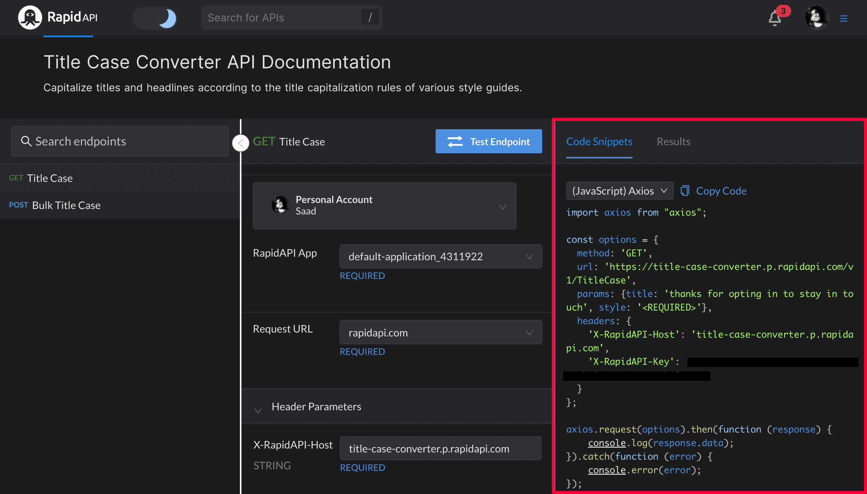 Fetching data using (JavaScript) Axios