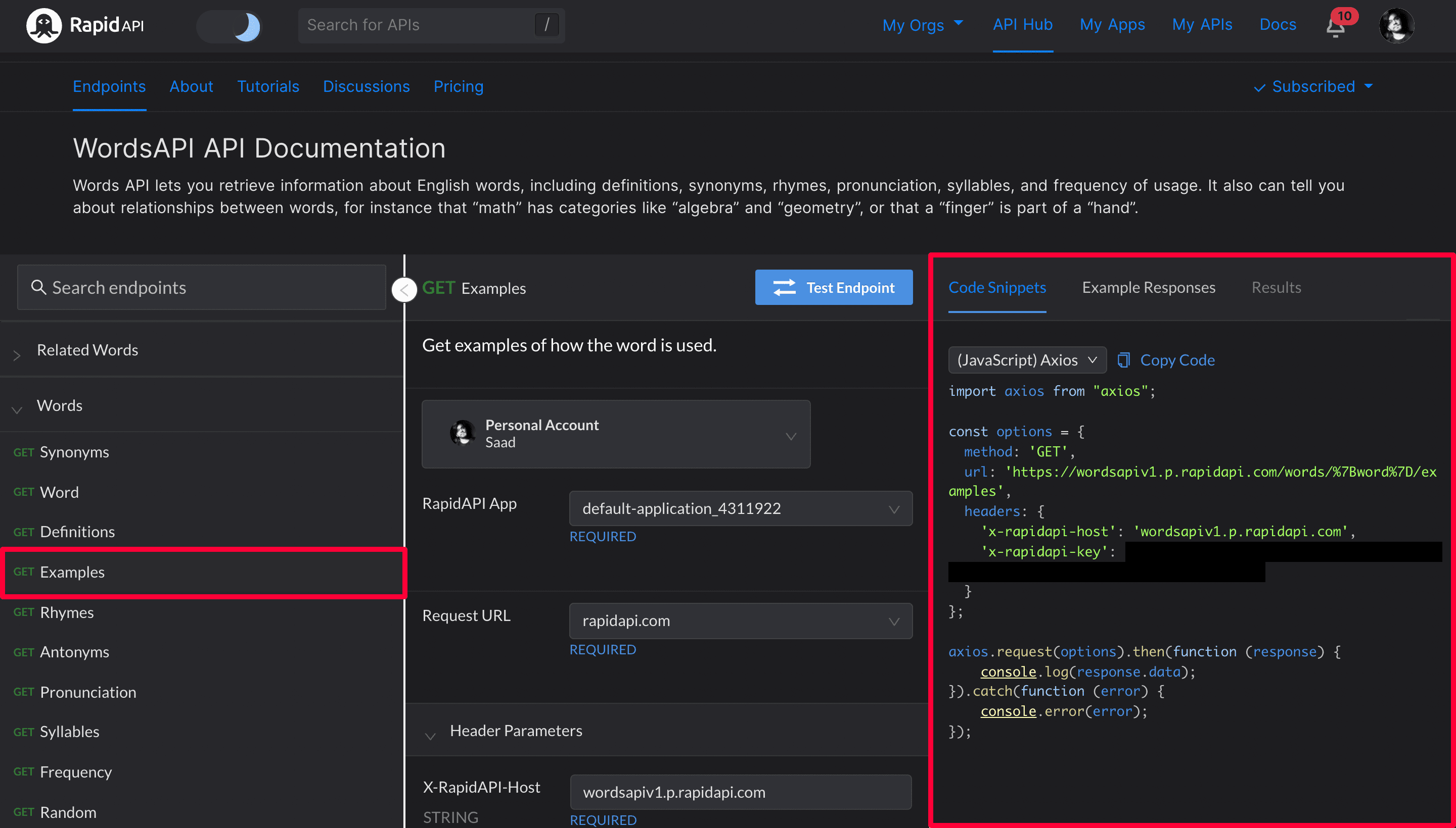 Fetching data using (JavaScript) Axios