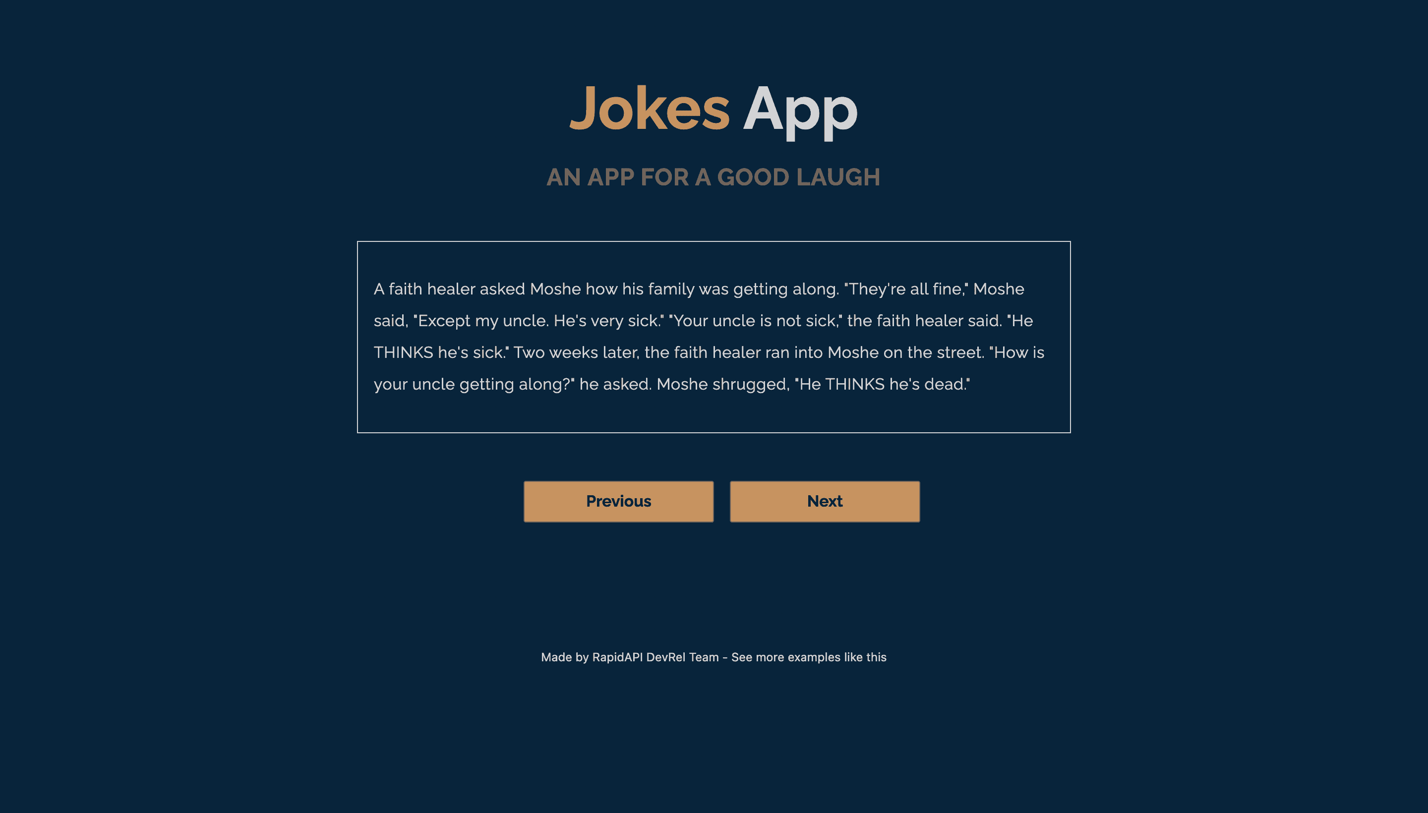 Joke App built with Next.js and Joke API