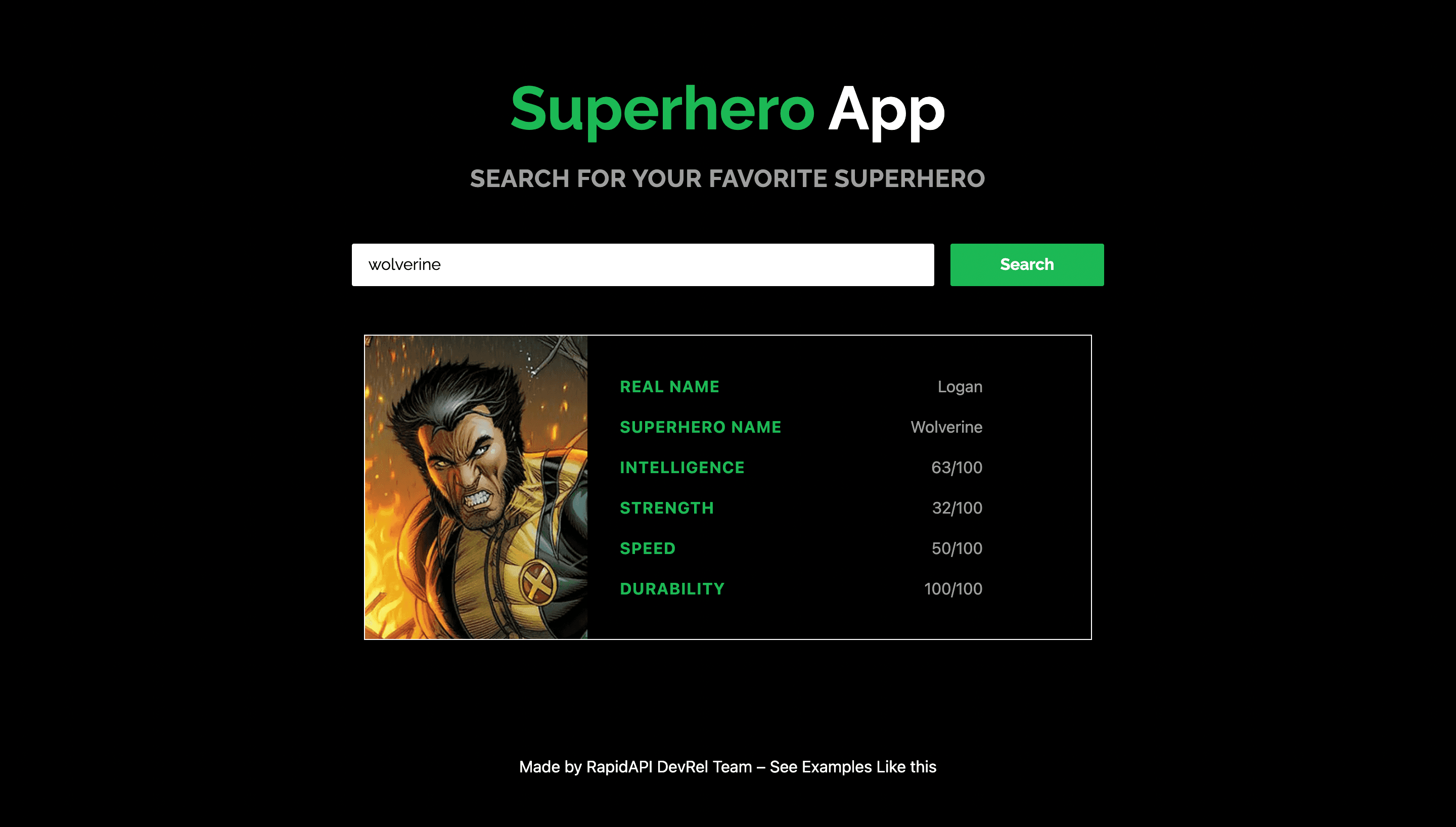 Superhero App built with Next.js and Superhero Search API