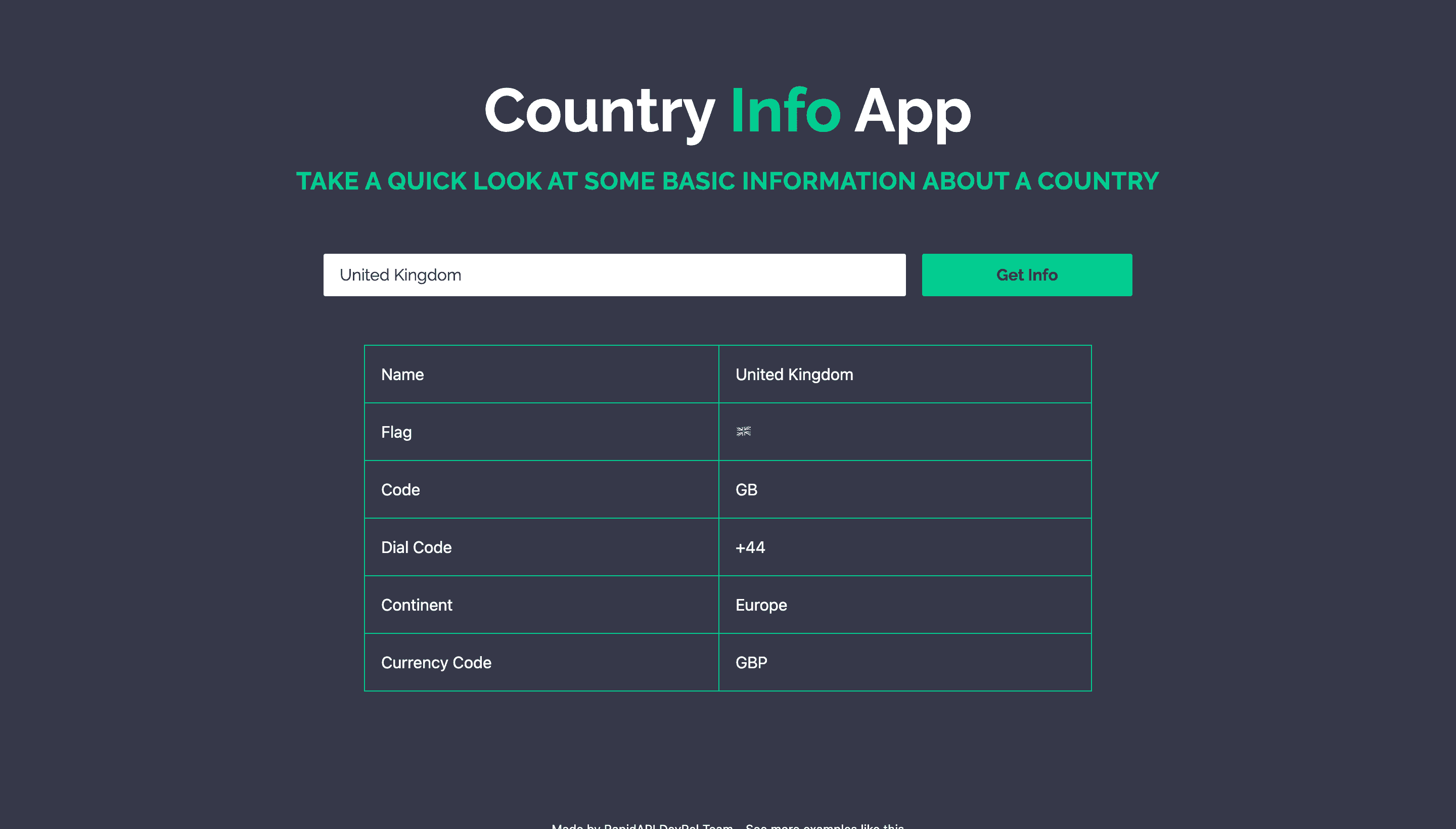 Country Info App built with Next.js and Country Info API