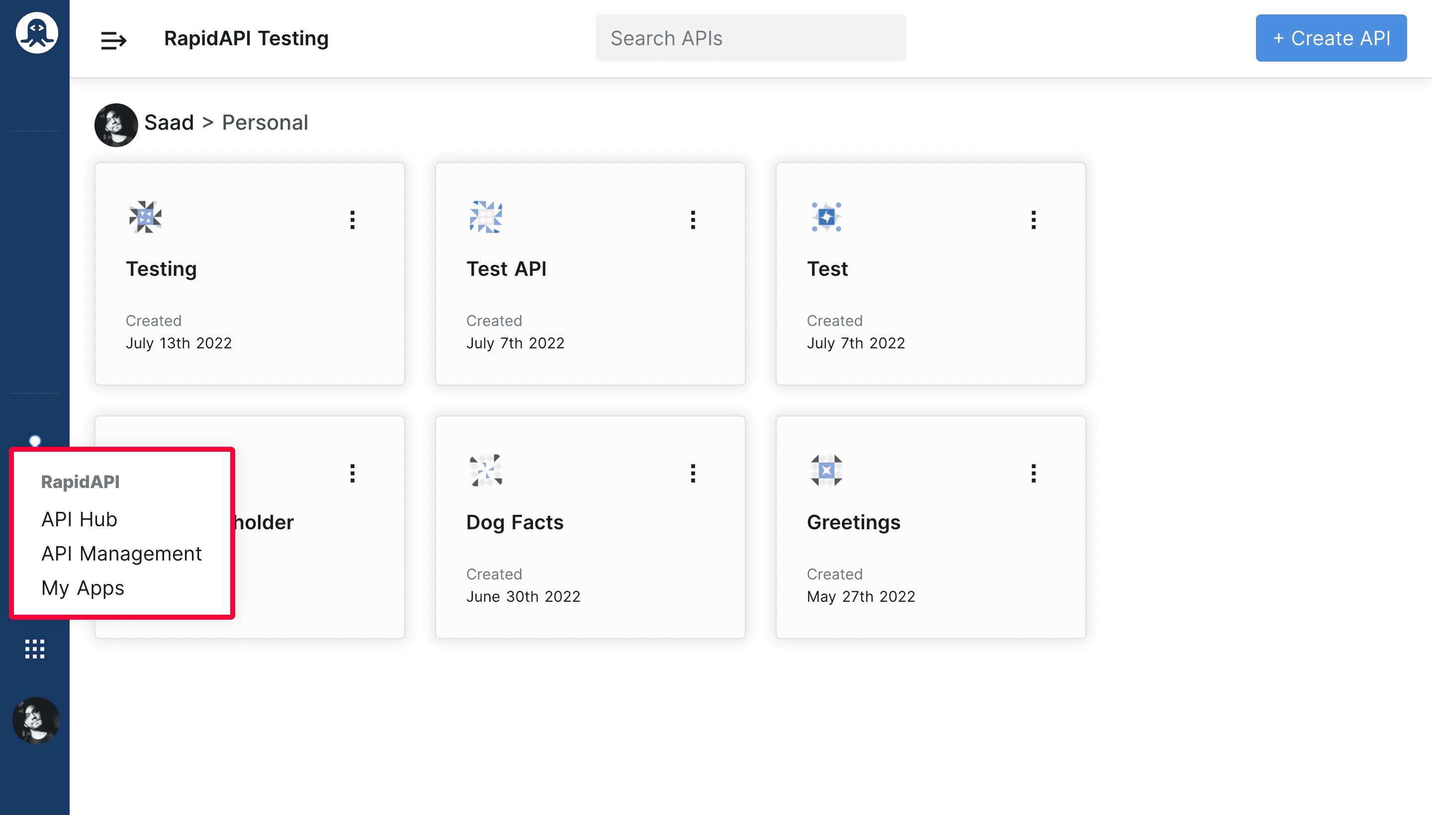 Apps Option RapidAPI Testing
