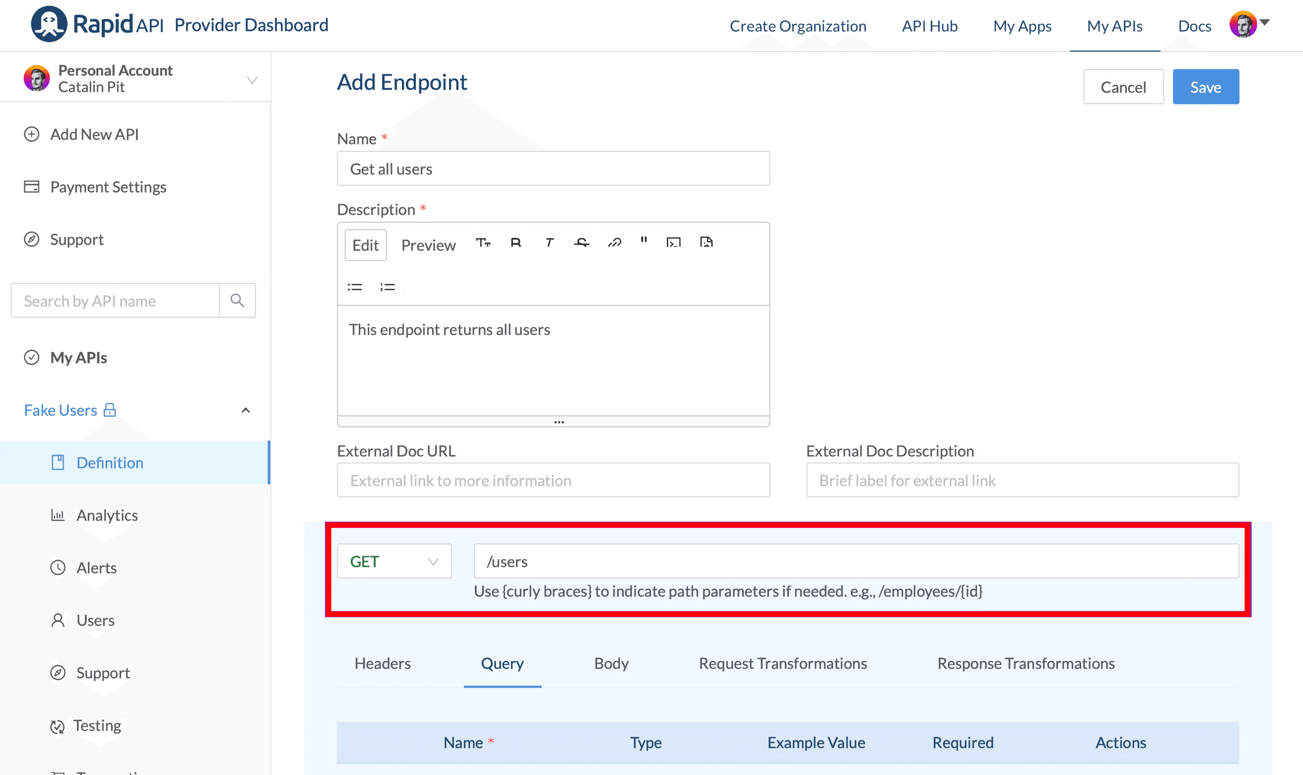 Adding information on Endpoint