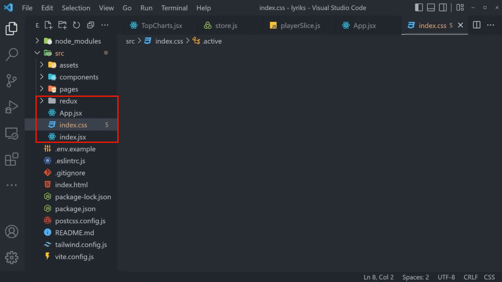 Constitutes of file in redux folder