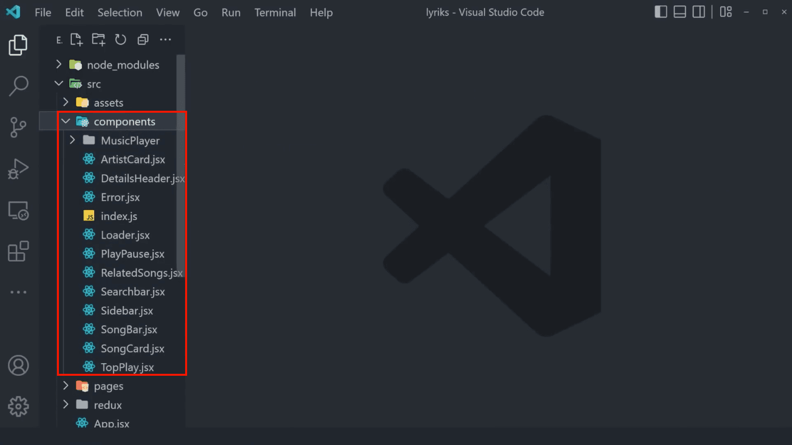 Constitutes of file in components folder