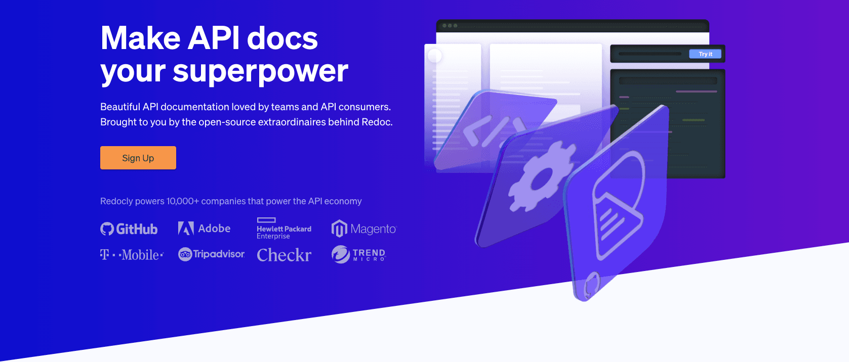 Landing page of ReDoc