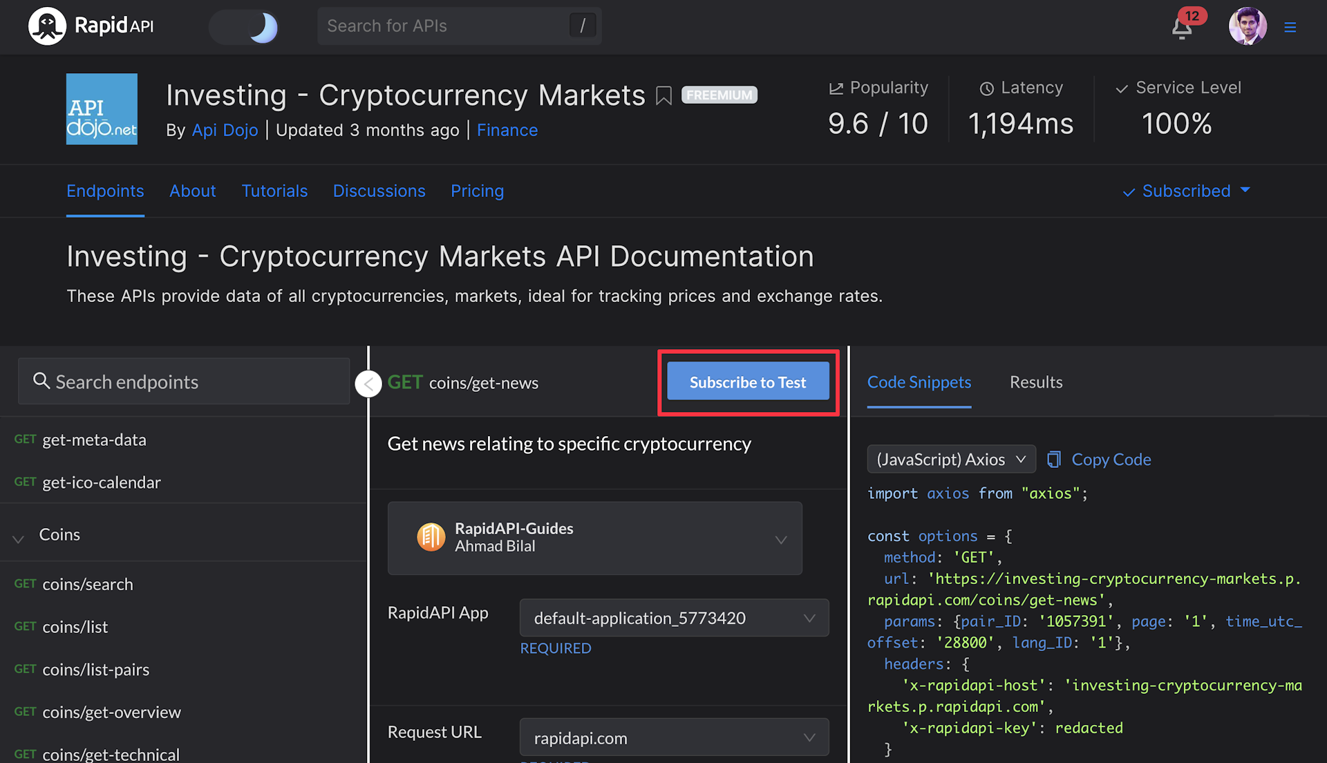 cryptocurrency api reddit