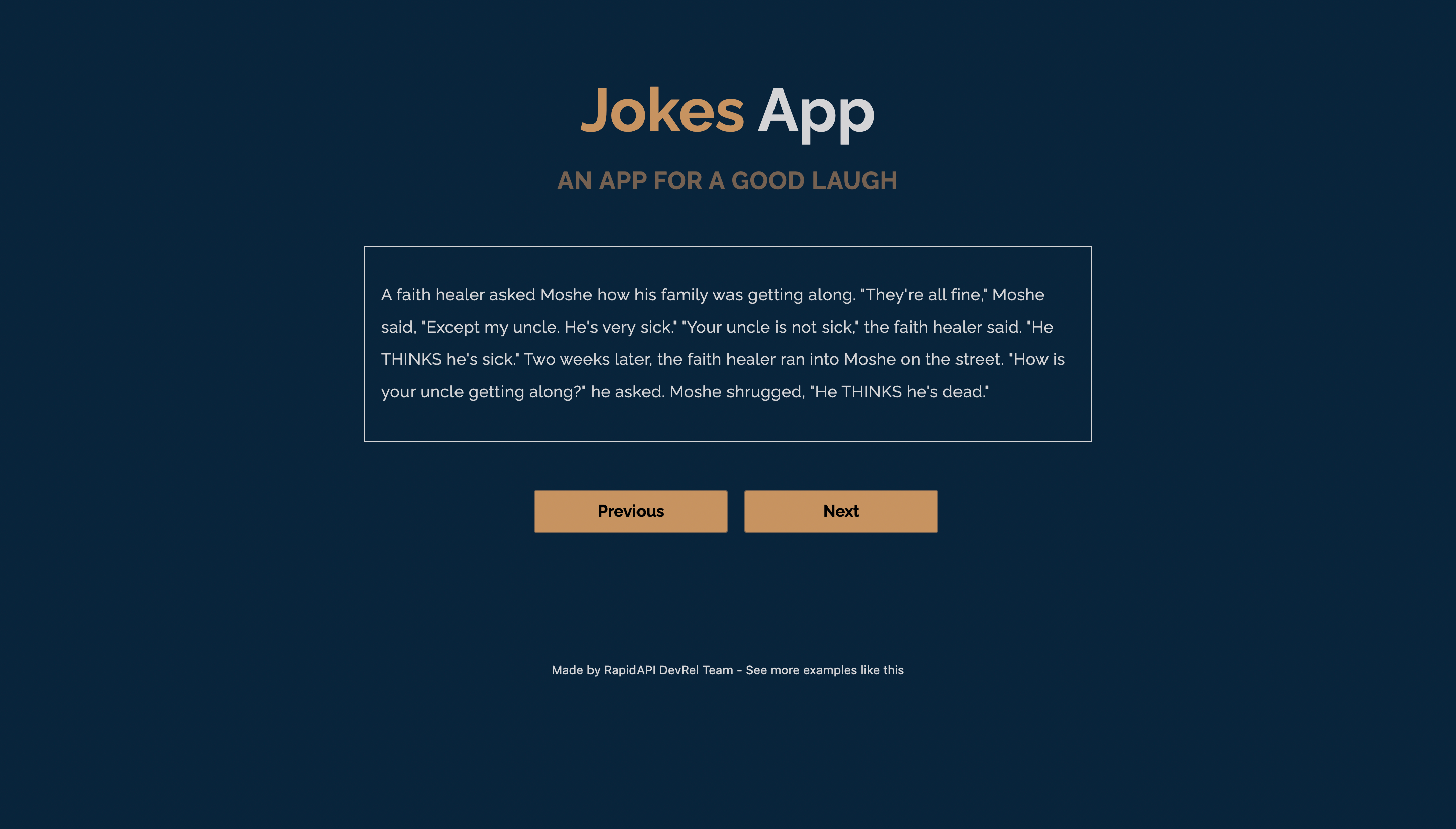 Joke App built with Next.js and Joke API