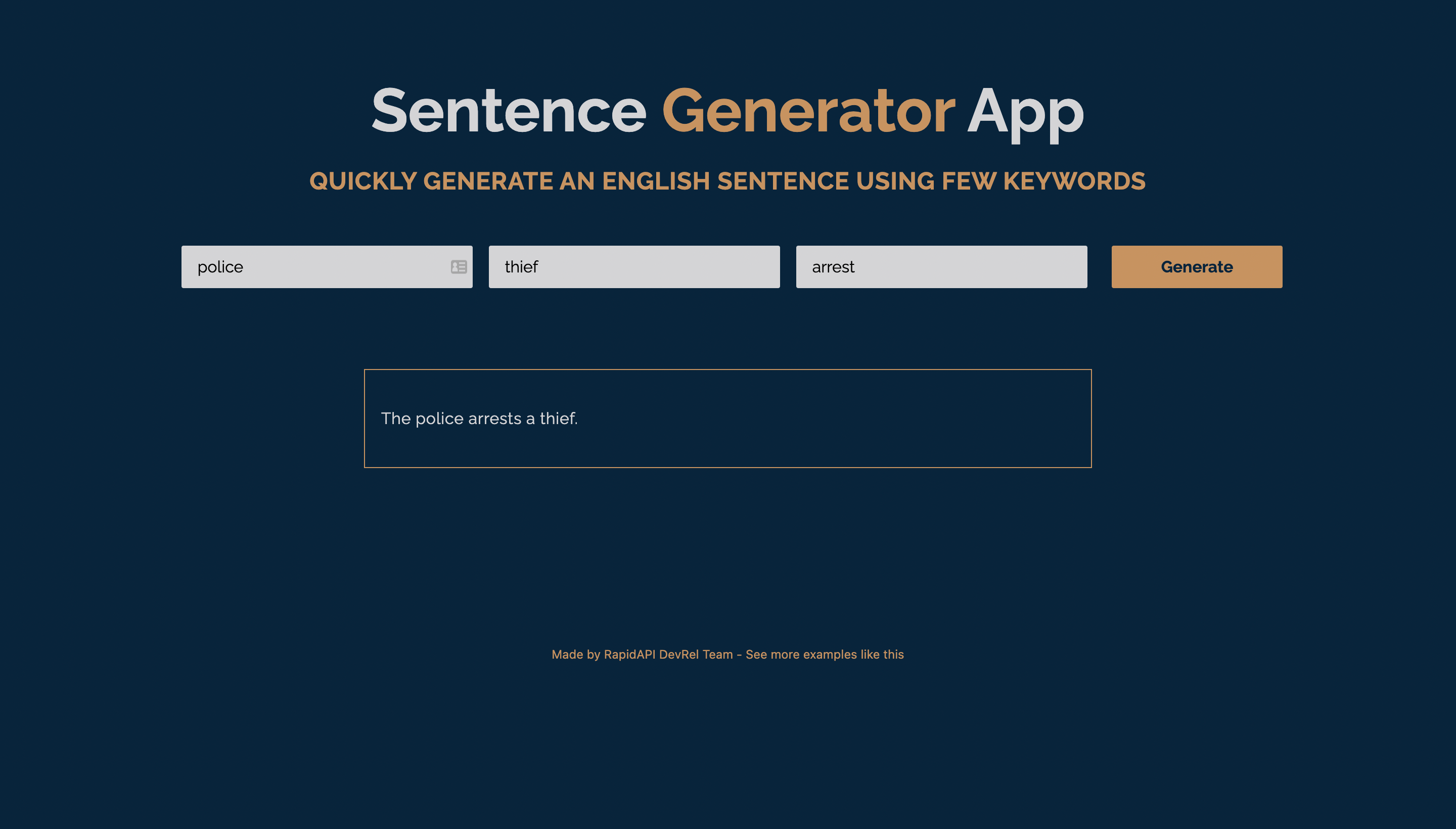 Sentence Generator App built with Next.js and Linguatools Sentence Generating API