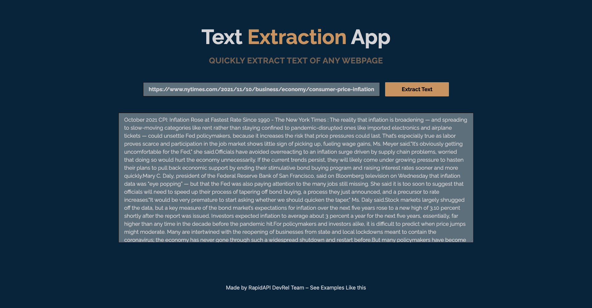 Text Extraction App built with Next.js and TextAPI