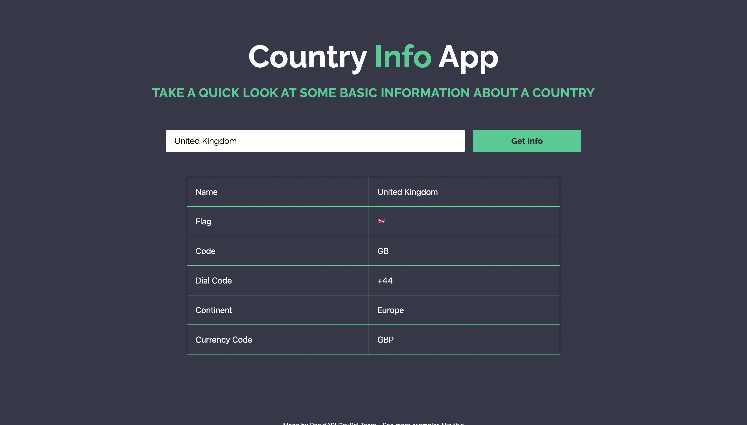 Country Info App built with Next.js and Country Info API