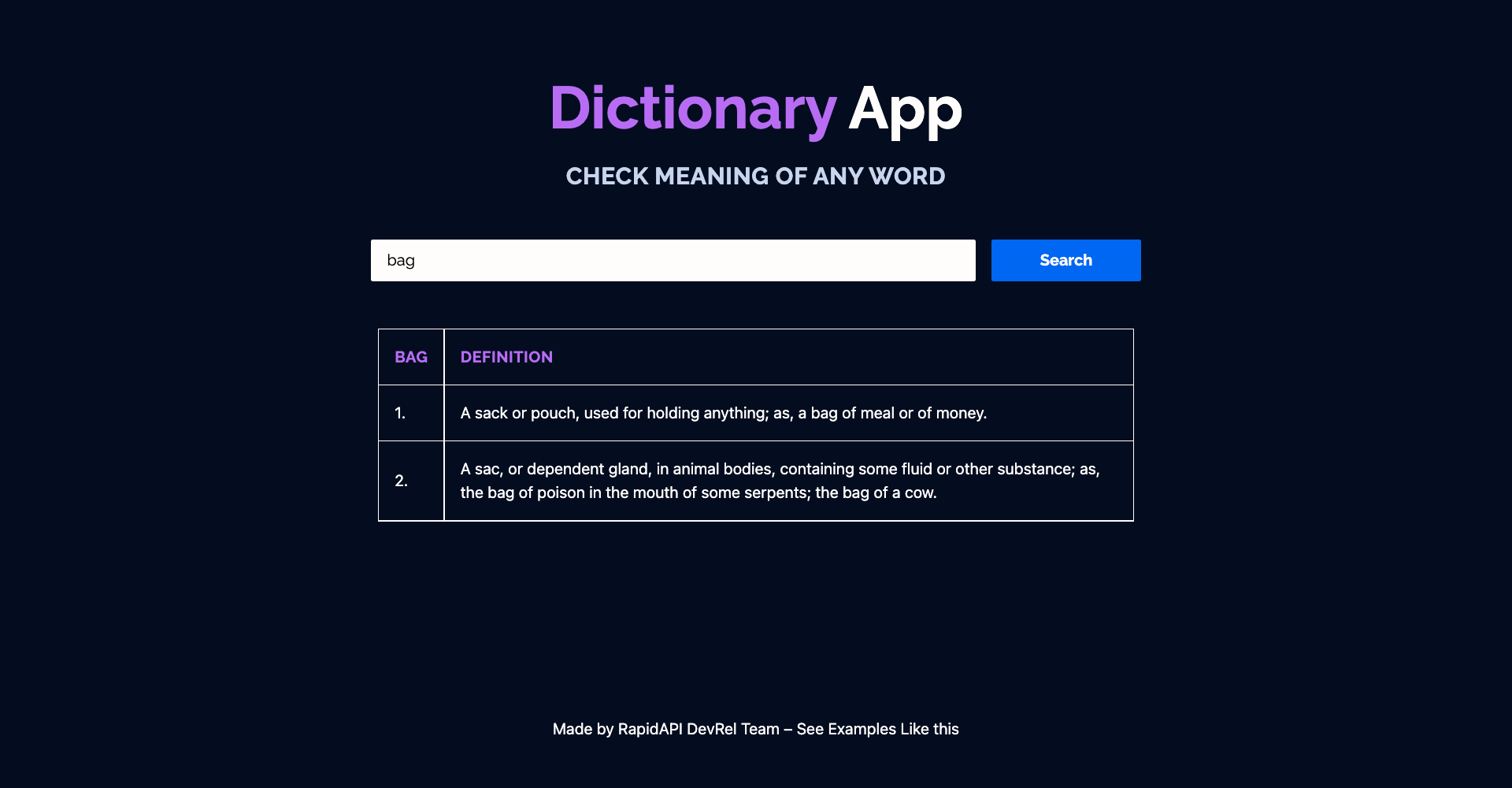 Dictionary app built with Next.js and Dictionary API